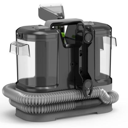 Pulitore per tessuti, adatto per tappeti, divani, stuoie da ingresso, arredamento interno, scale e auto; 500 W, emissione di rumore inferiore a 81 decibel, forza di aspirazione 12 kPa.