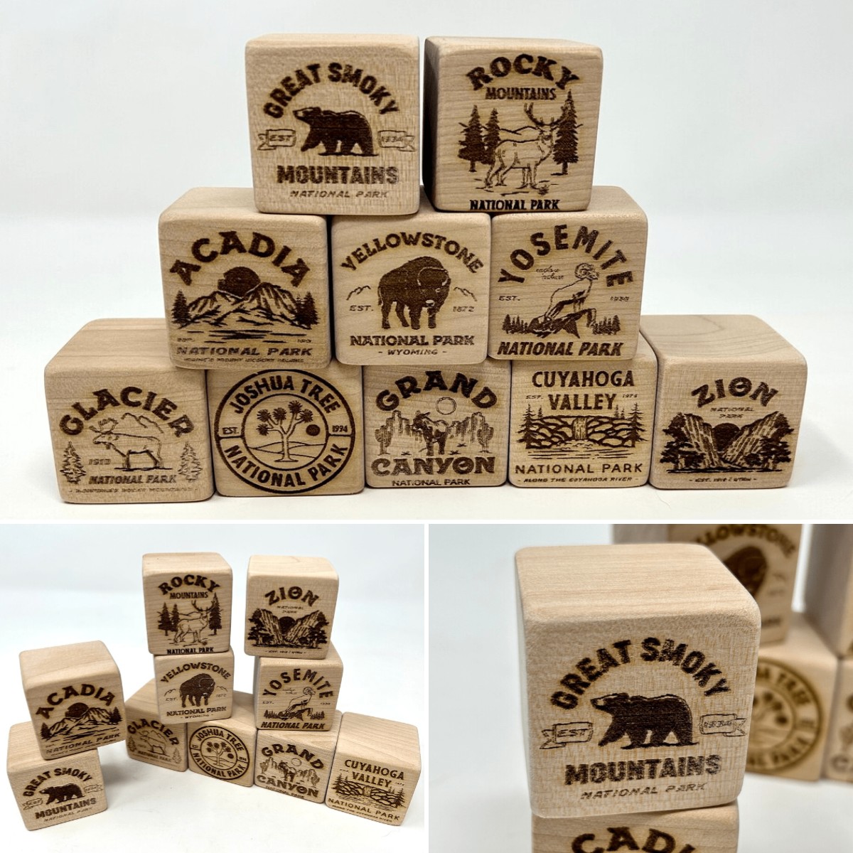 Custom National Parks Building Blocks