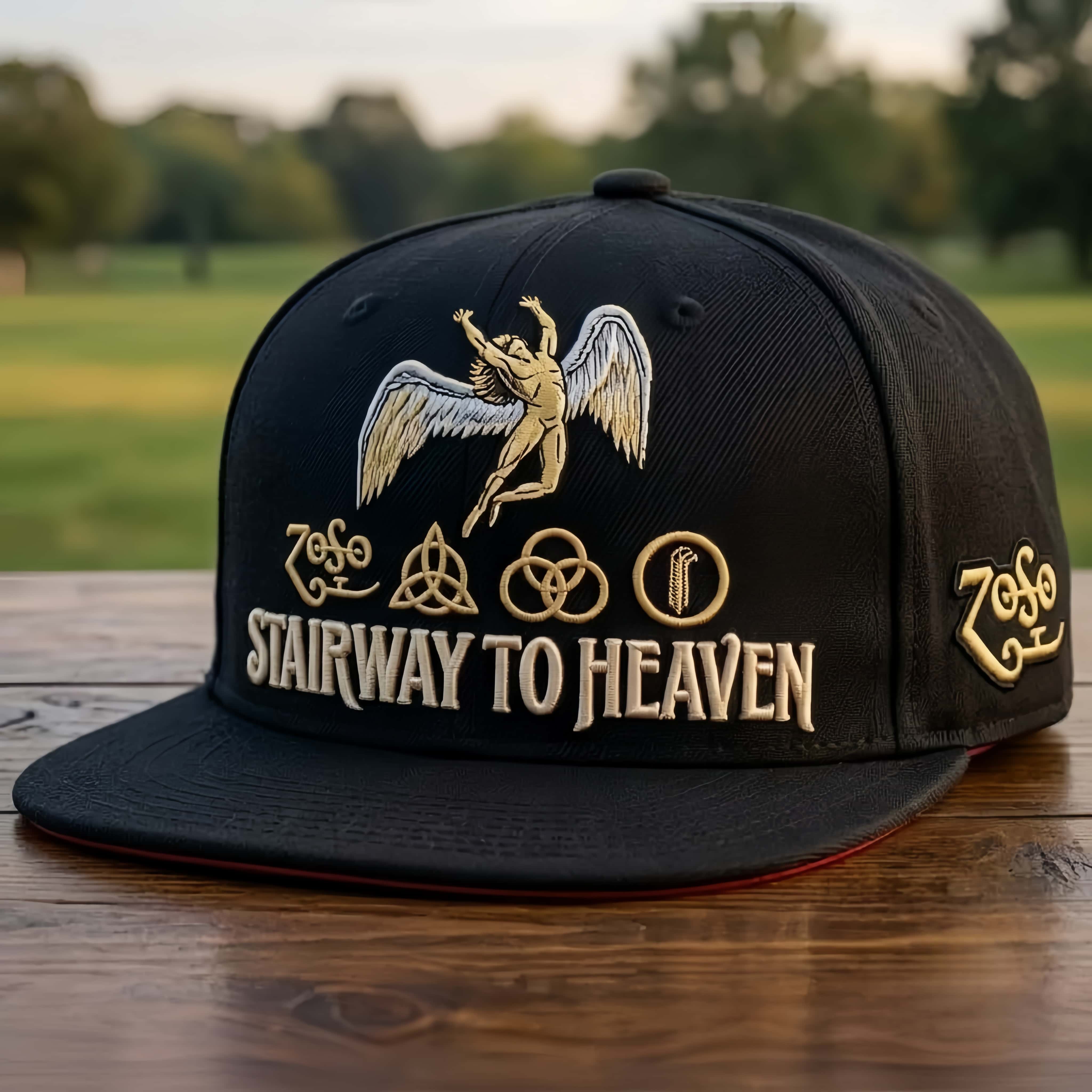 Vintage Rock Legend Embroidered Snapback Baseball Cap