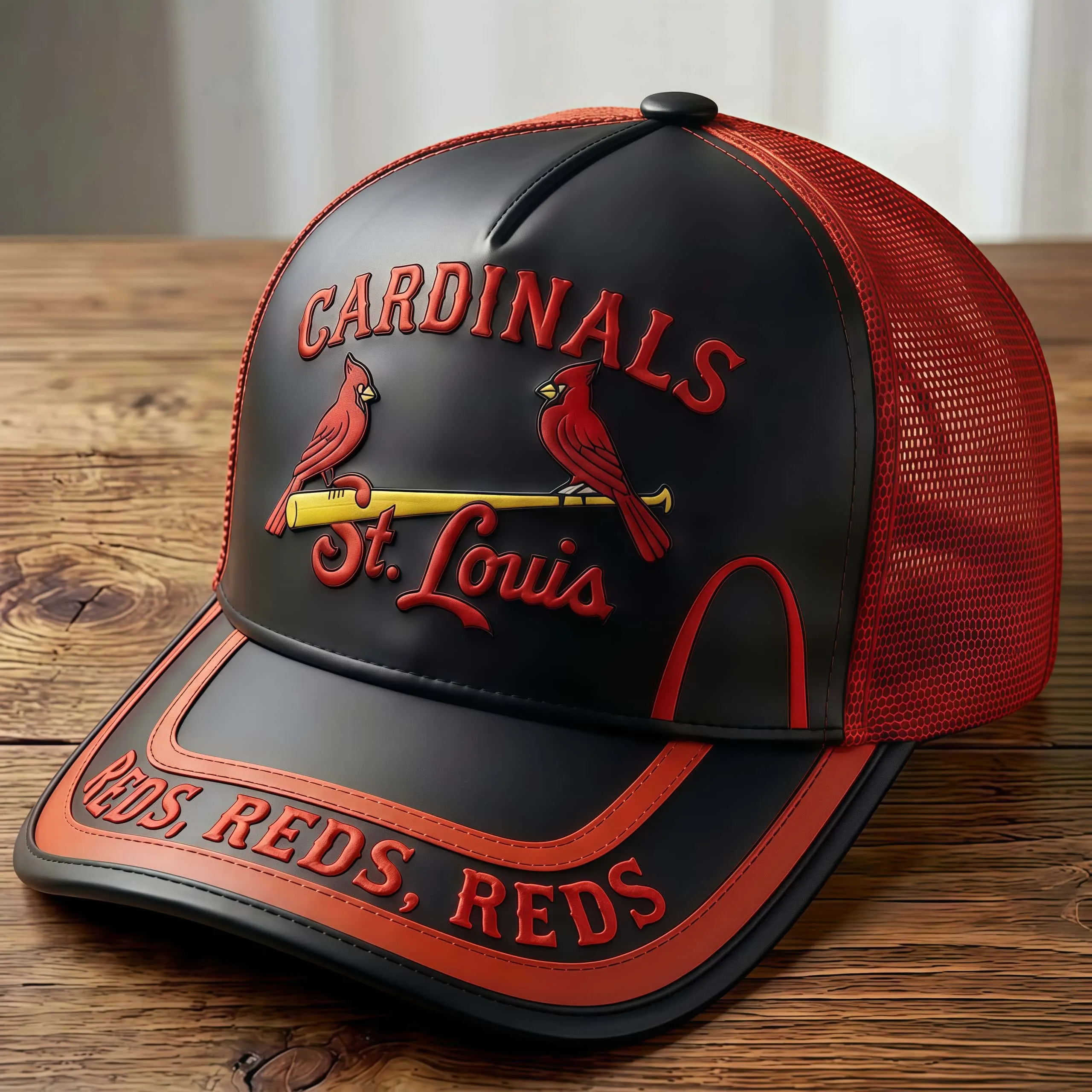 St. Louis Baseball 3D Embossed Trucker Hat