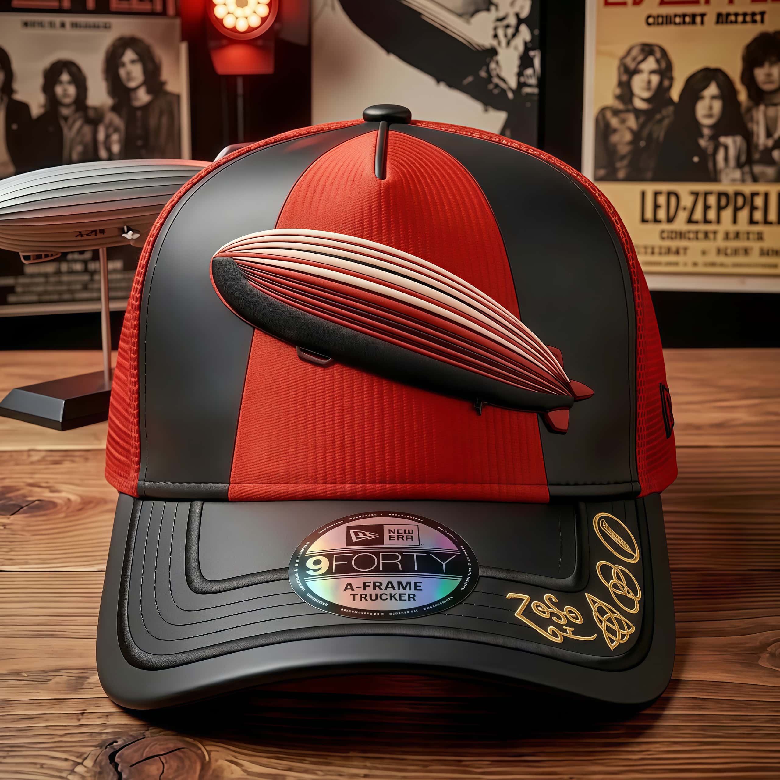 Led Zeppelin Airship Trucker Hat