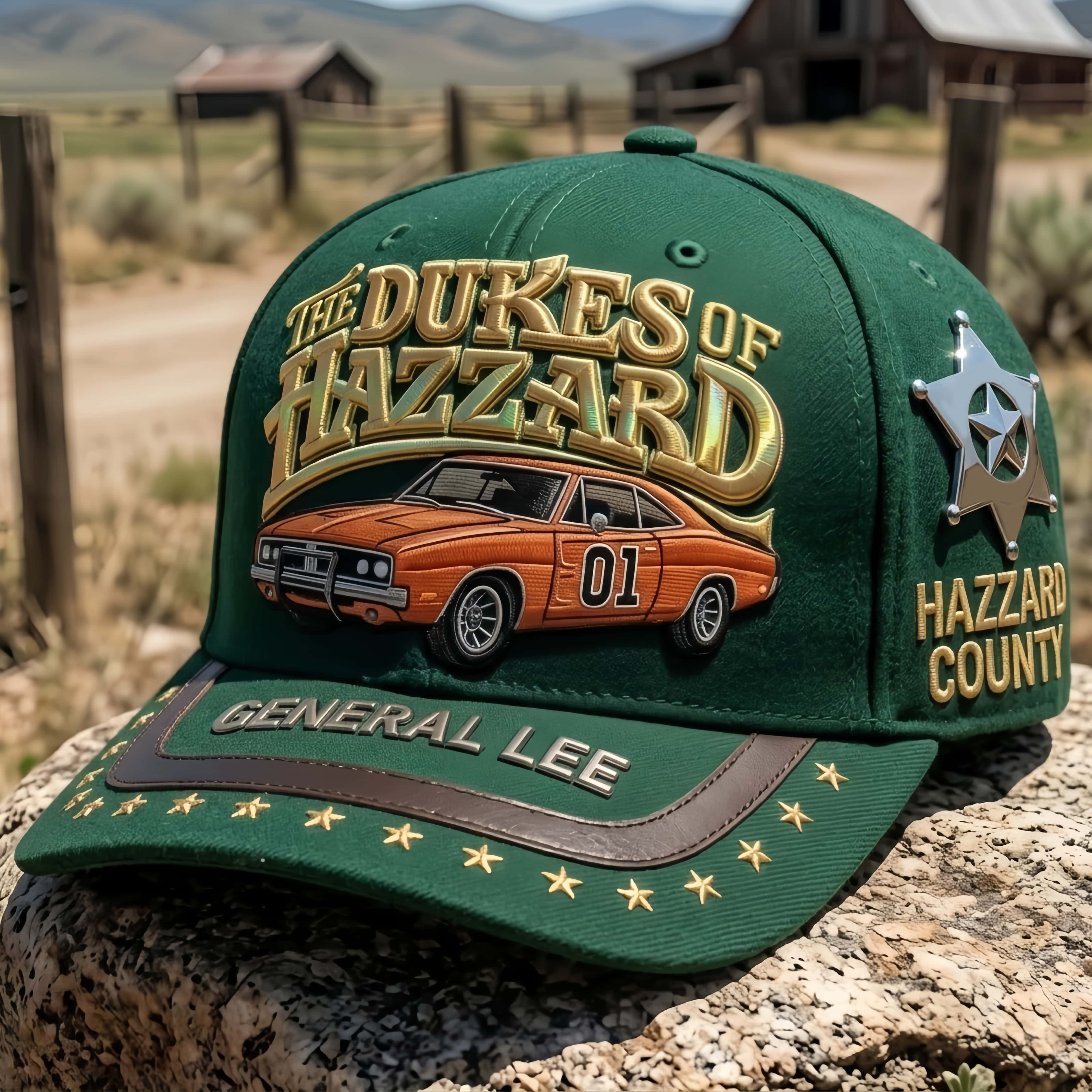 Dukes of Hazzard General Lee 01 Vintage Baseball Cap