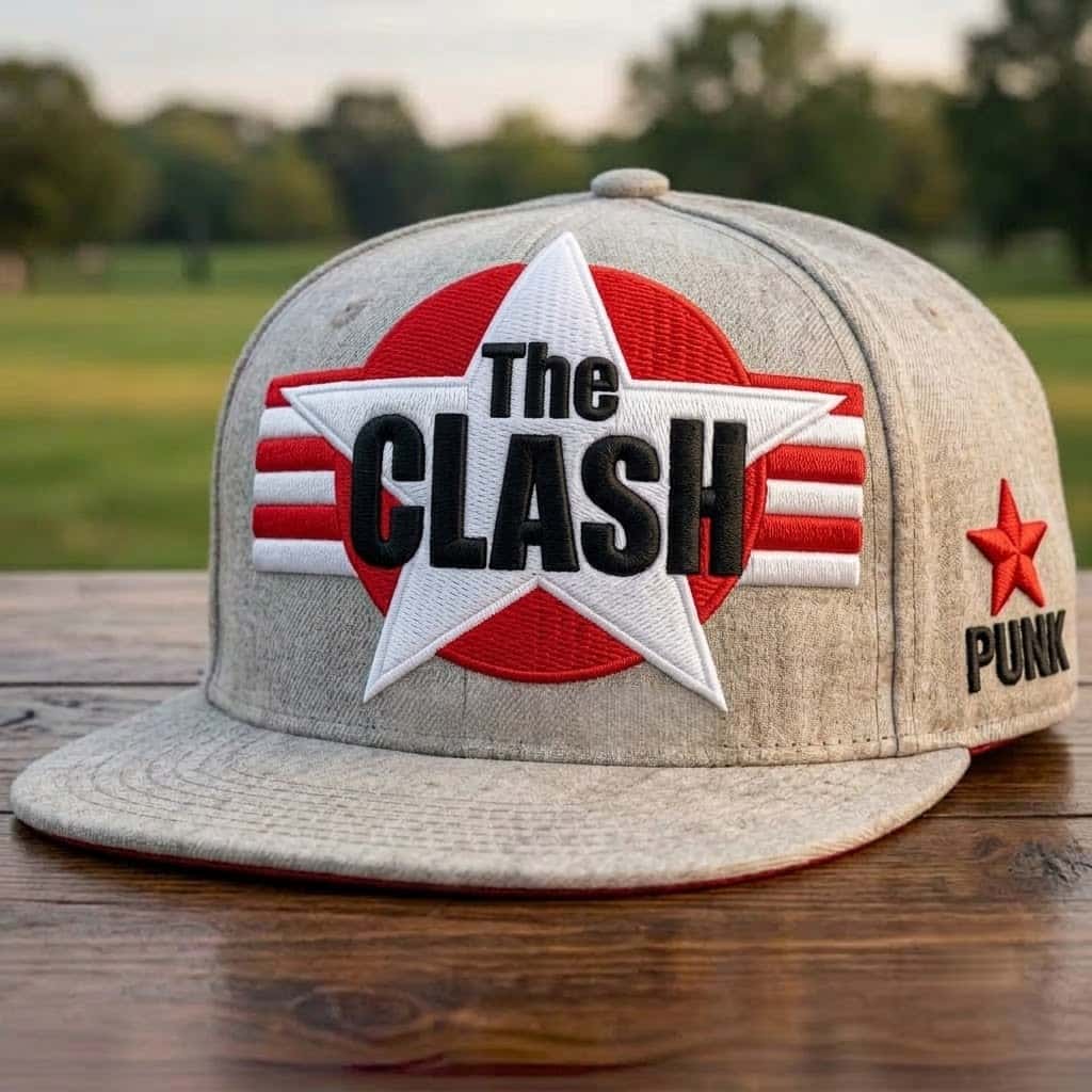 Vintage Punk Rock Graphic Snapback Hat