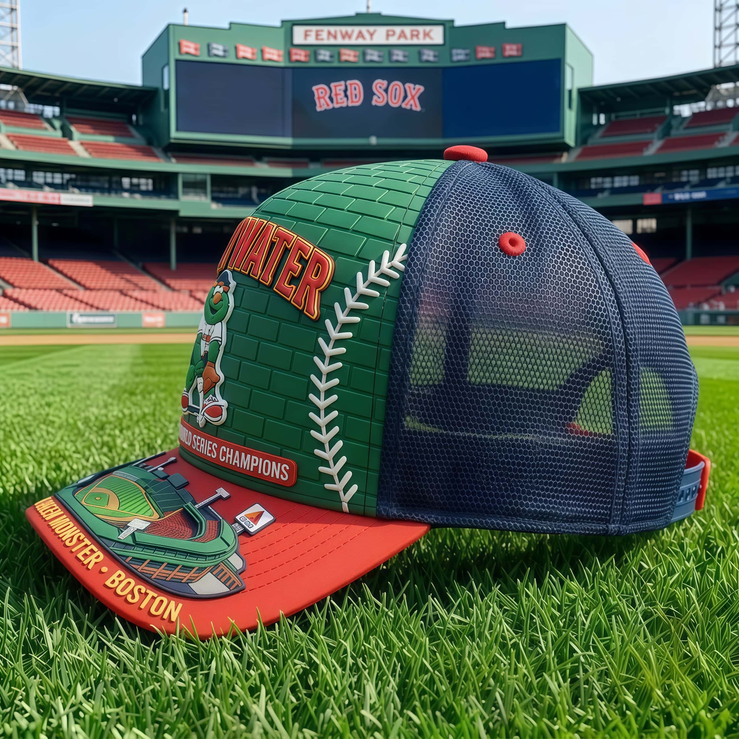 Boston Dirty Water Baseball Trucker Hat