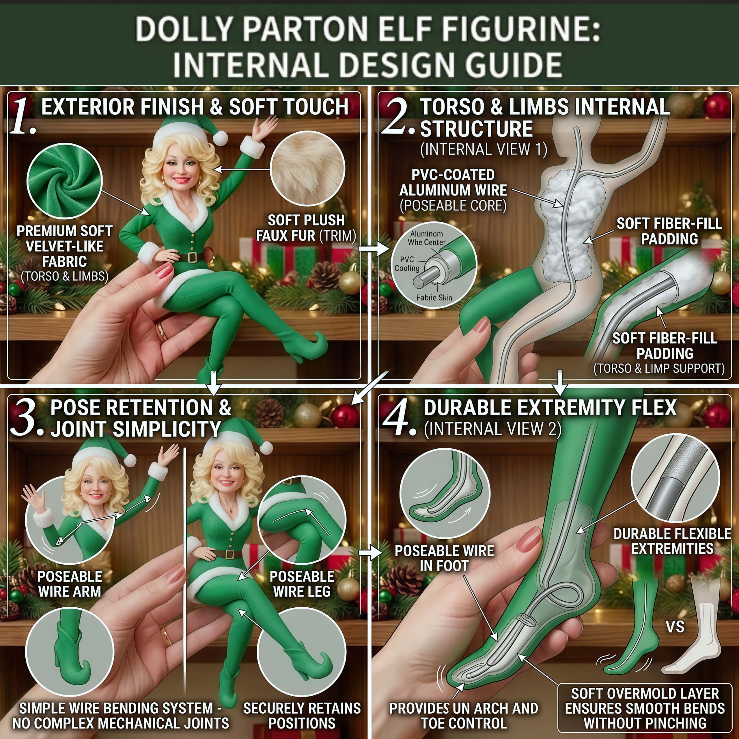 IN LOVING MEMORY OF THE QUEEN OF COUNTRY  CHRISTMAS ELF