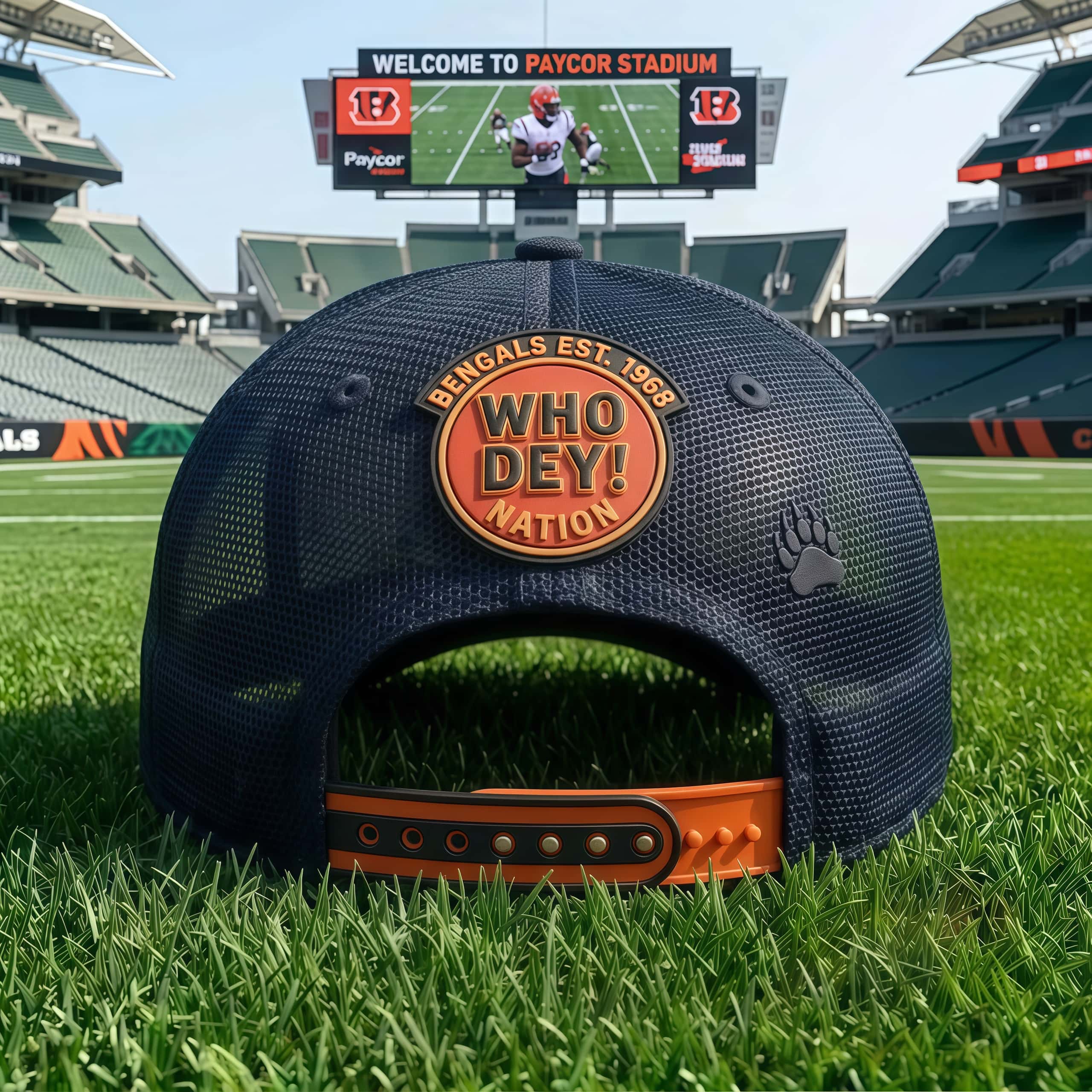 Who Dey Cincinnati Football Trucker Hat
