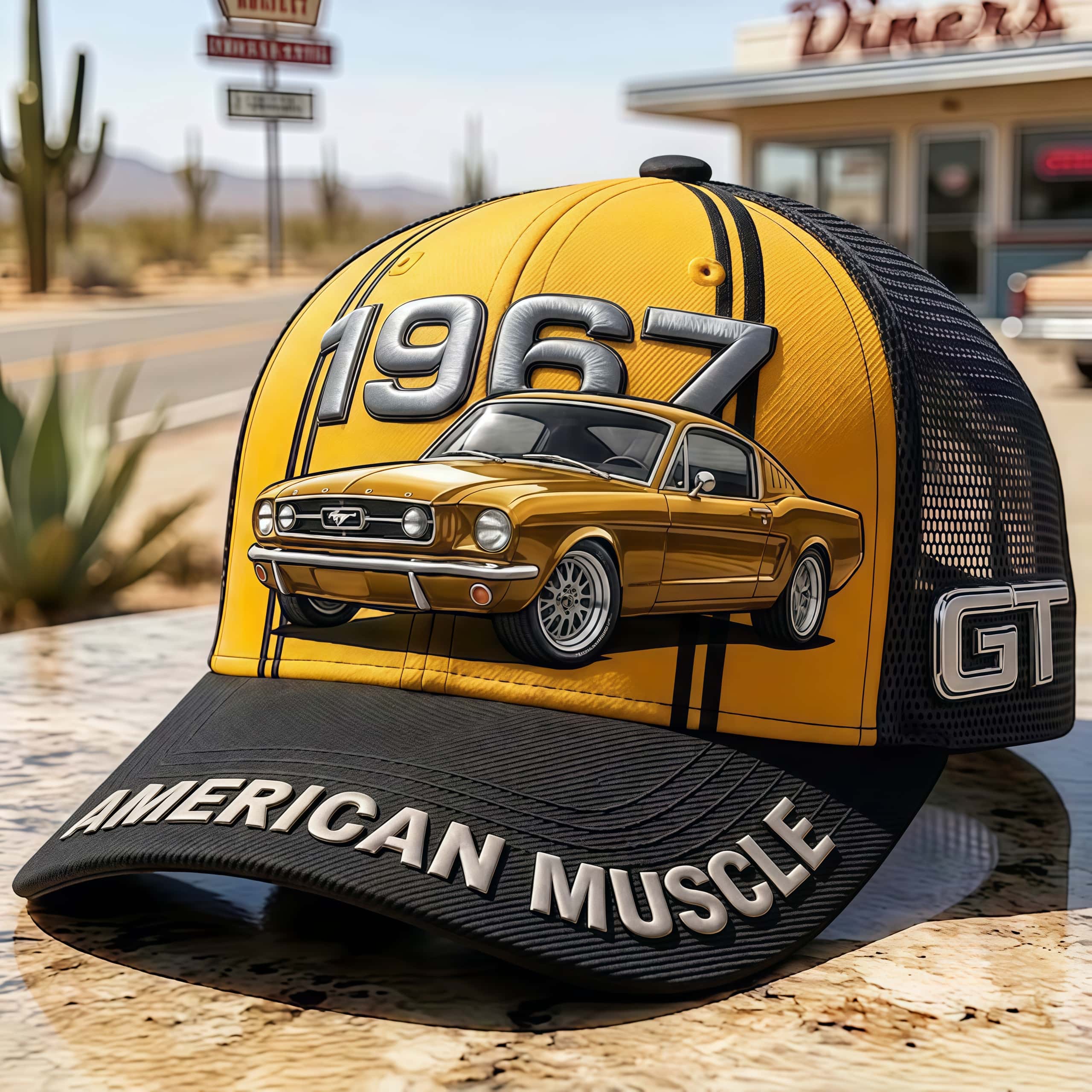Vintage 1967 Classic Muscle Car Trucker Hat