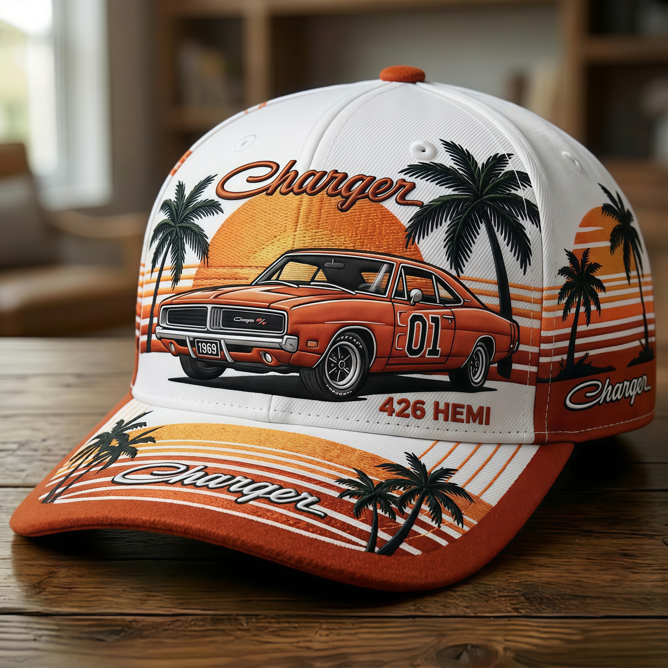 Vintage 1969 Charger Muscle Car Baseball Cap