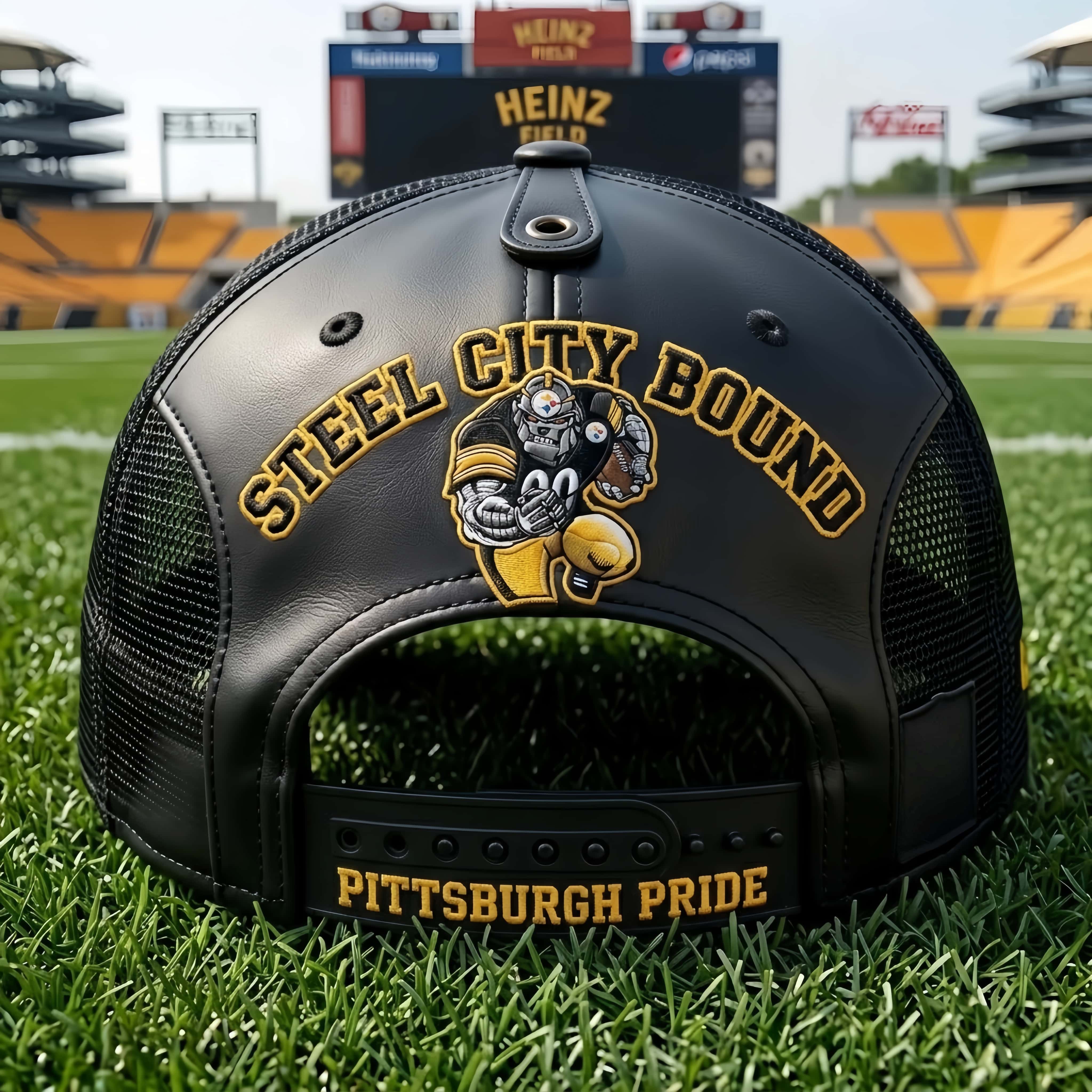 Pittsburgh Football 3D Embroidered Trucker Hat