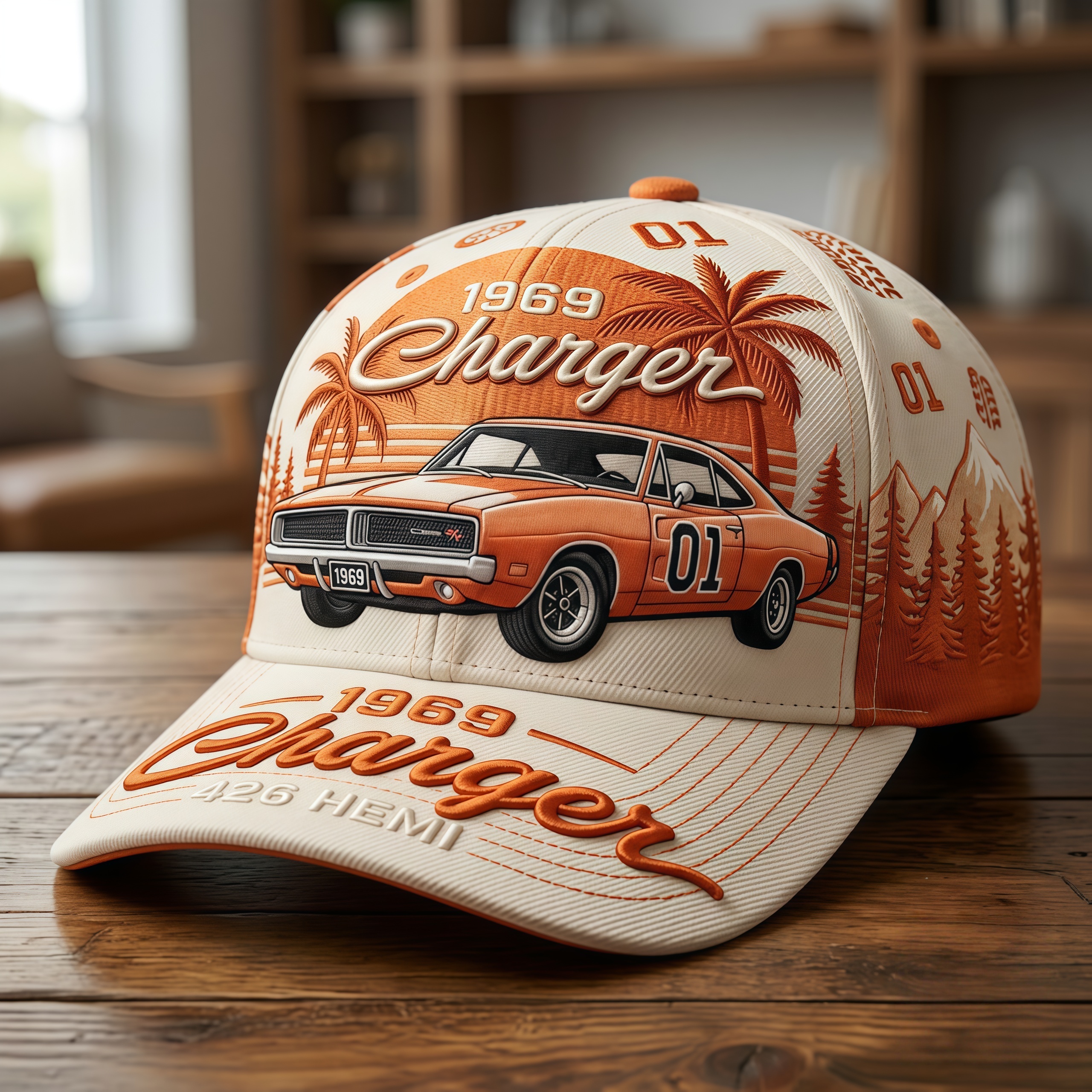 Vintage 1969 Charger Muscle Car Baseball Cap