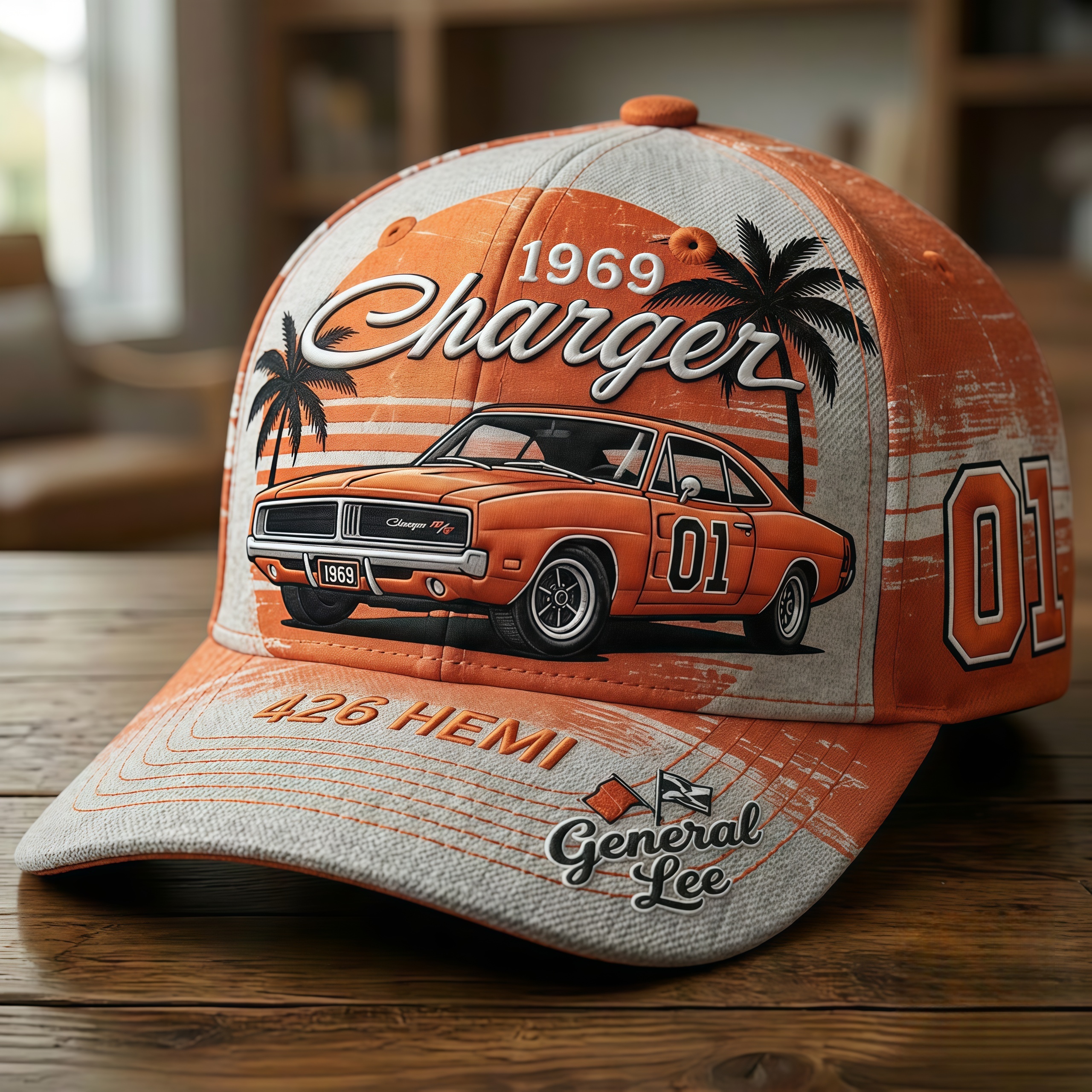 Vintage 1969 Charger Muscle Car Baseball Cap