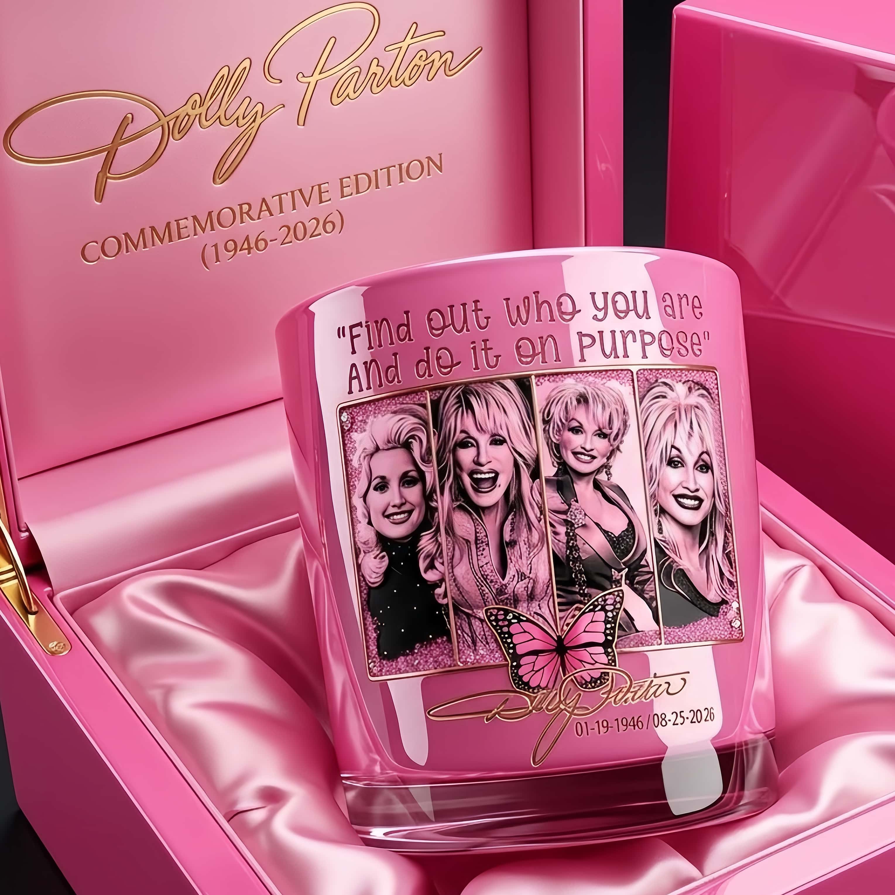 Dolly Memorial Whiskey Glass