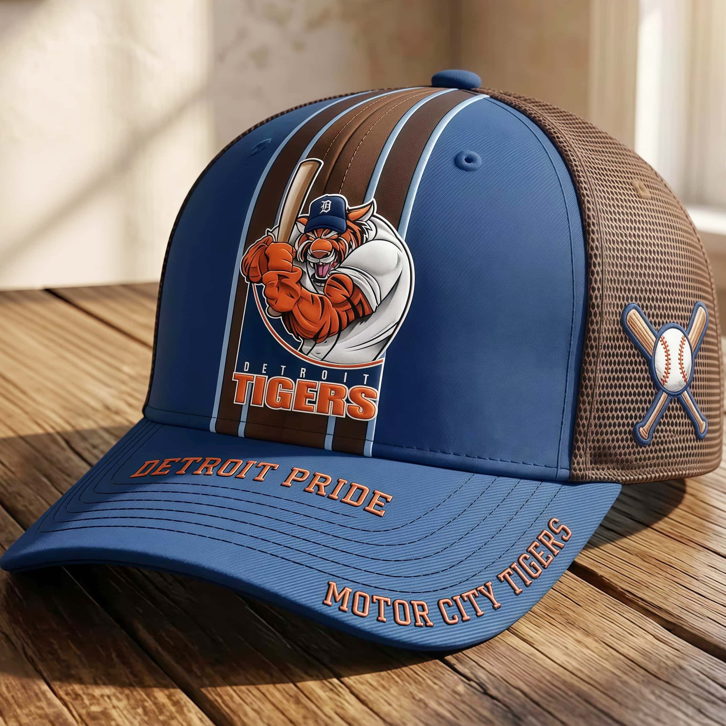 Detroit Baseball Tigers Mascot Trucker Hat