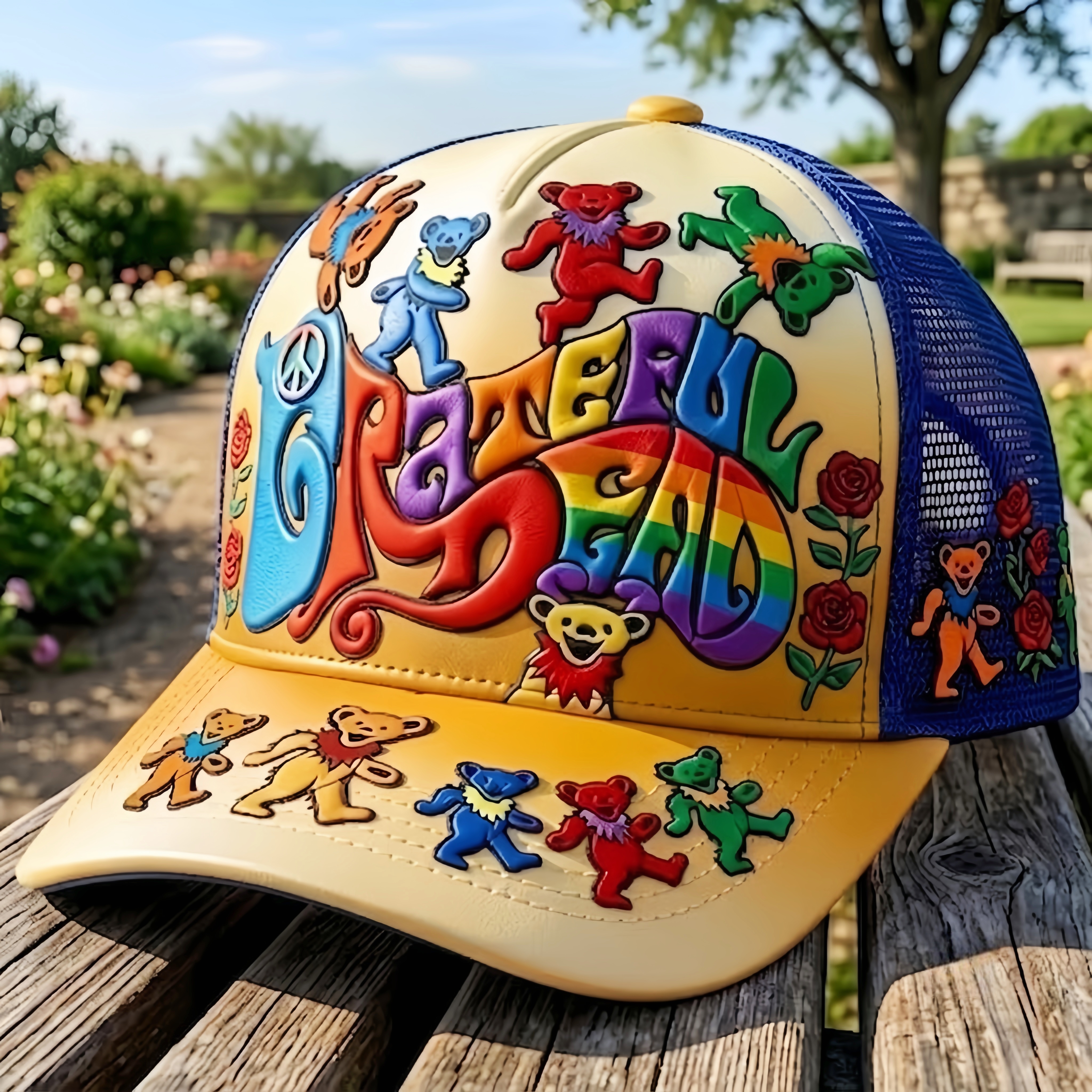 Dancing Bears Mesh Back Trucker Hat