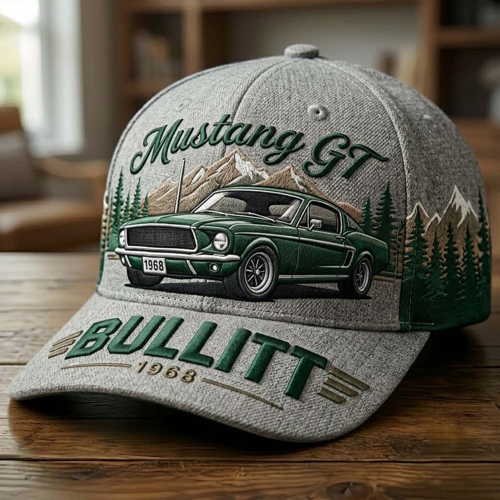 Bullitt Mustang GT 1968 Retro Trucker Hat