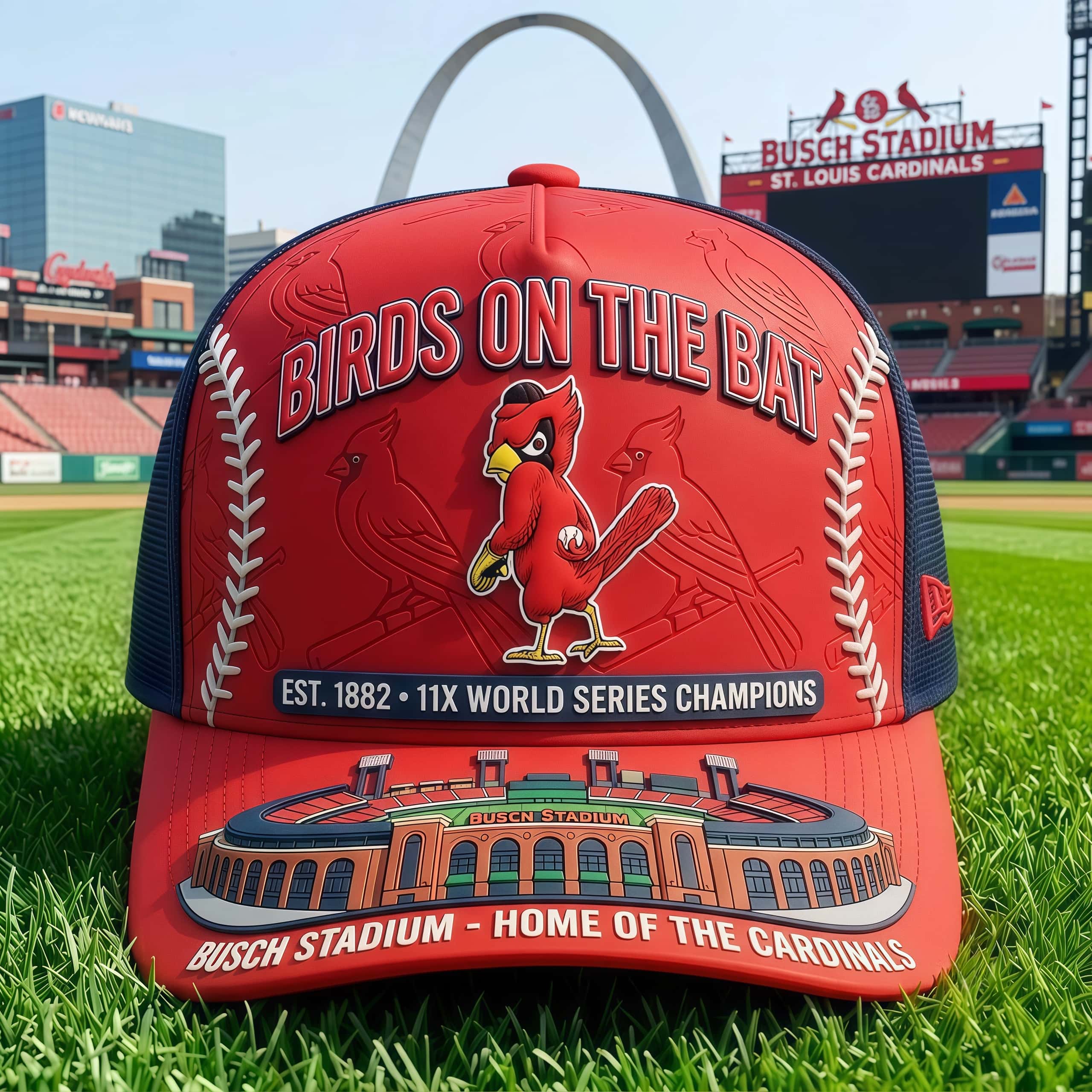 Birds On The Bat St. Louis Baseball Trucker Hat