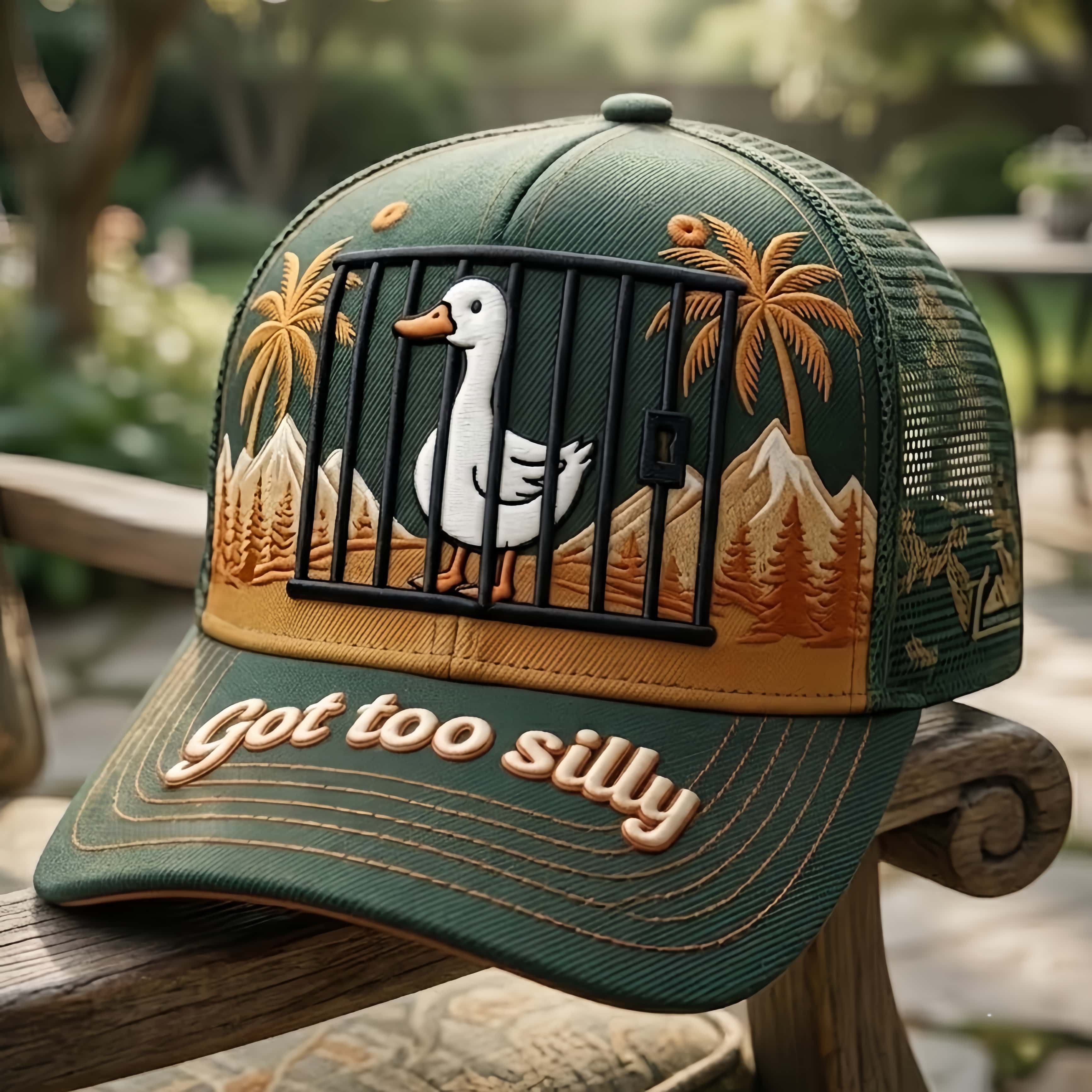 Got Too Silly Funny Duck Trucker Hat