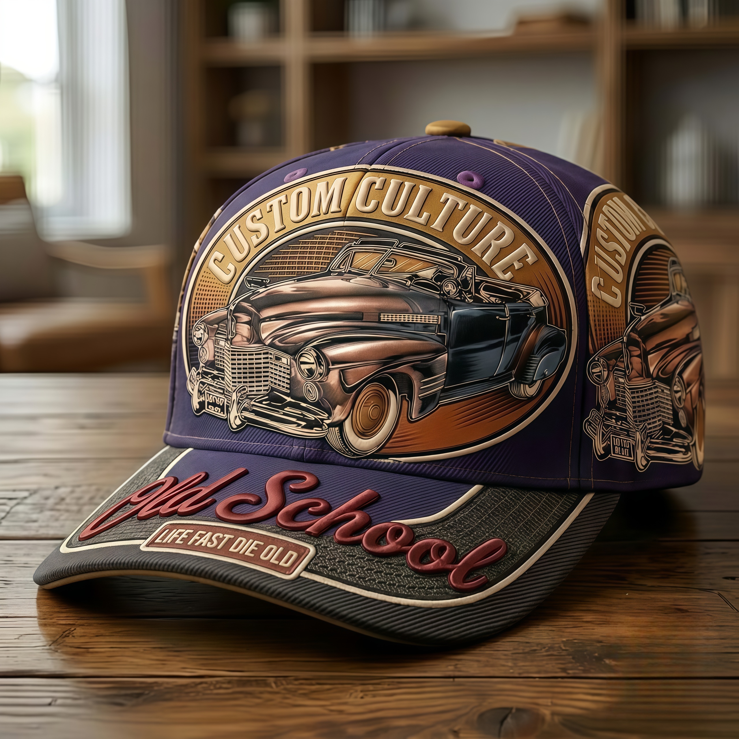 Custom Culture Vintage Roadster Baseball Cap