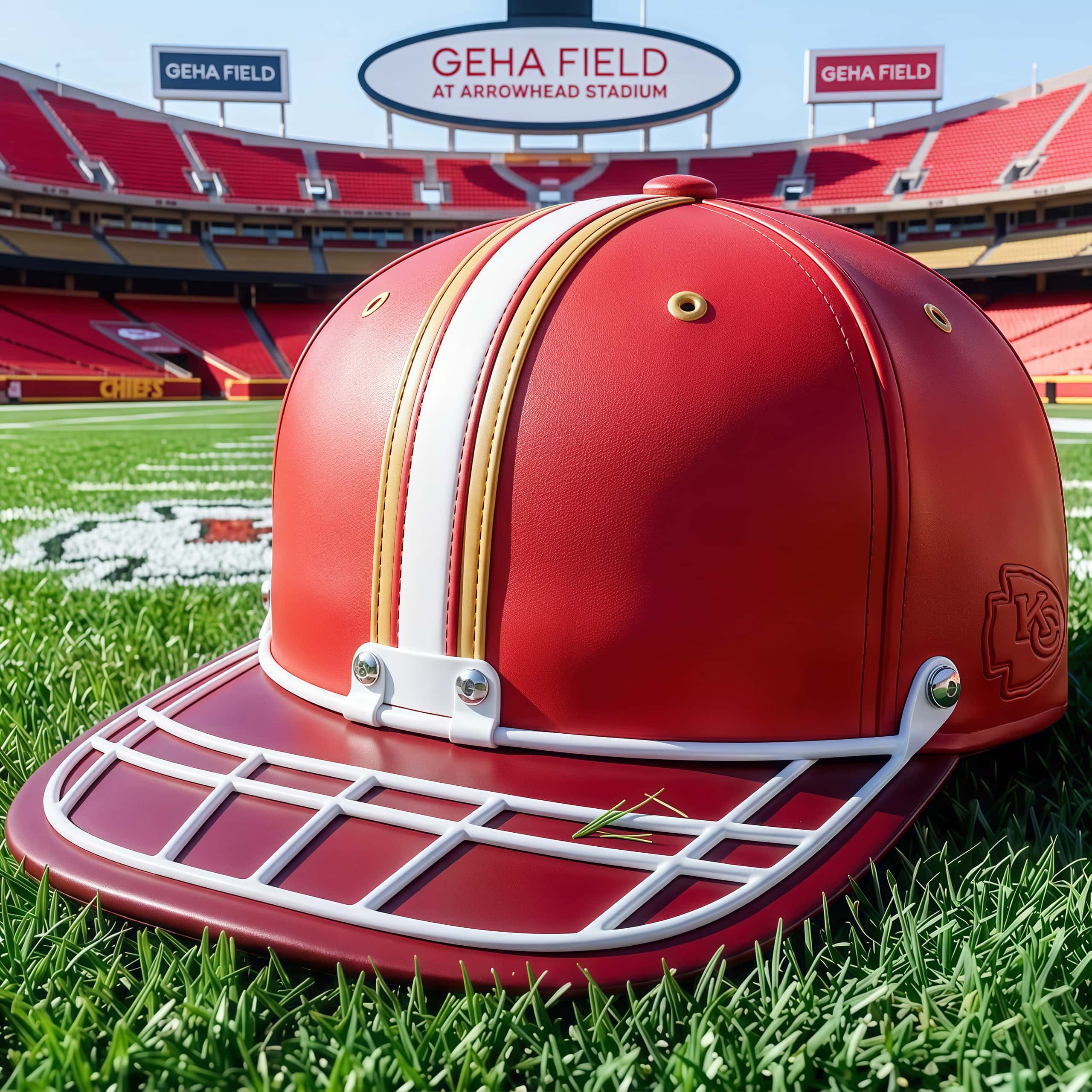 Chiefs Football Helmet Snapback Hat