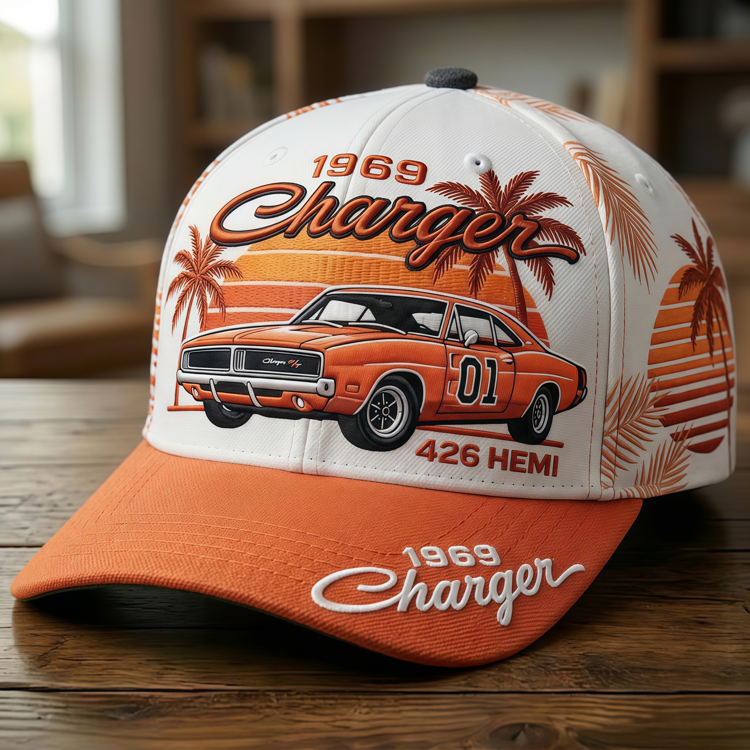 Vintage 1969 Charger Muscle Car Baseball Cap