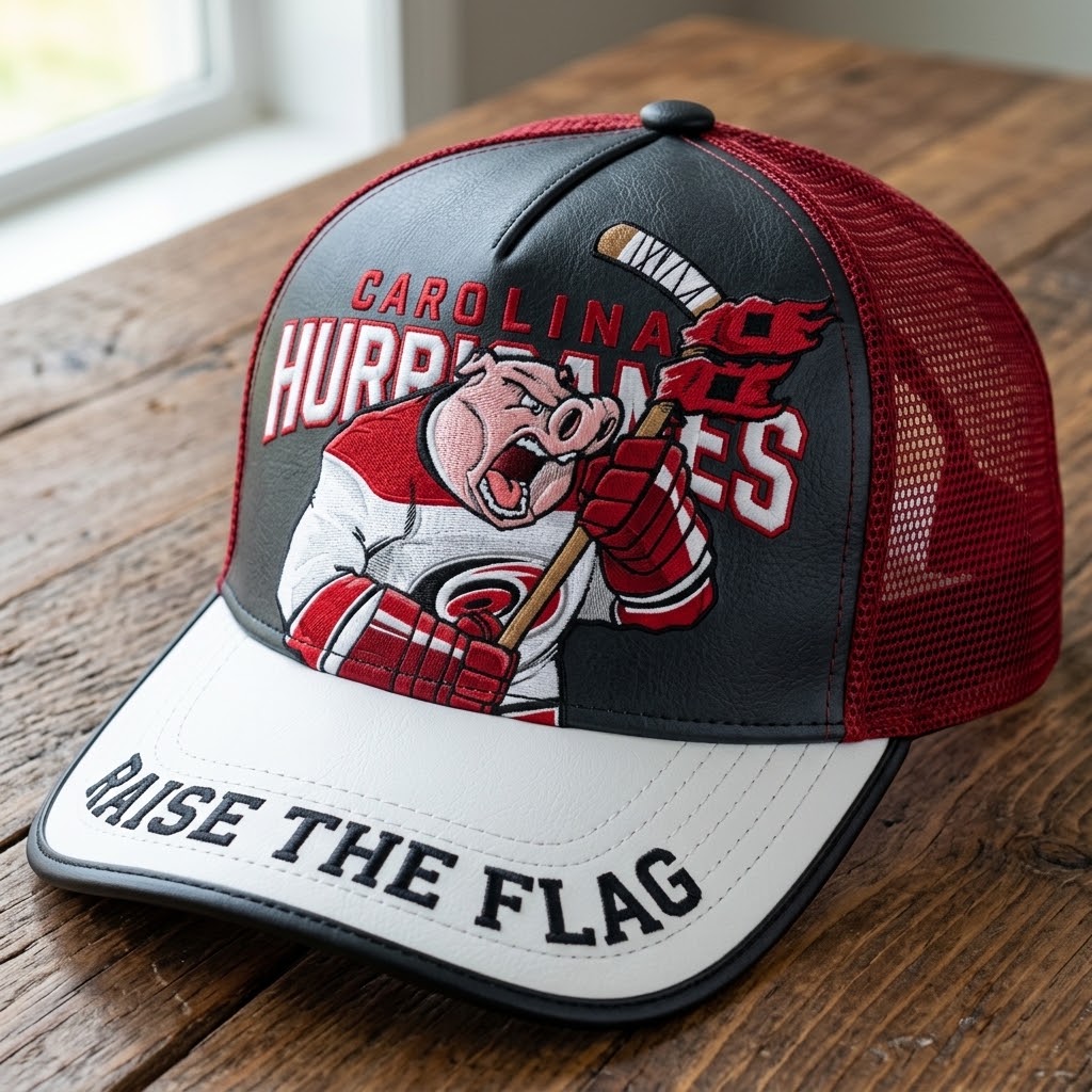Carolina Hockey 3D Embossed Trucker Hat