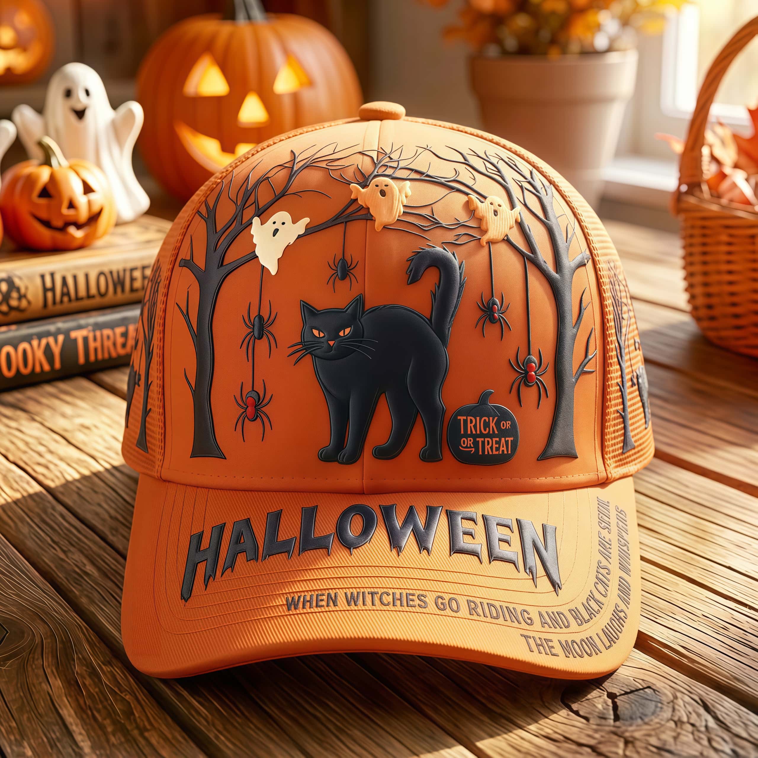 Vintage Halloween Trucker Hat