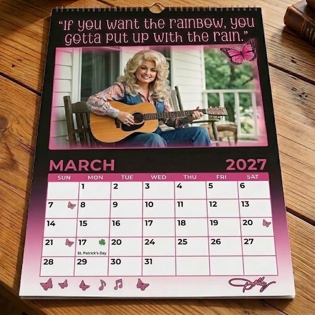 Queen of Country-Dolly 16-Month Memorial Wall Calendar (Sep 2026 - Dec 2027)