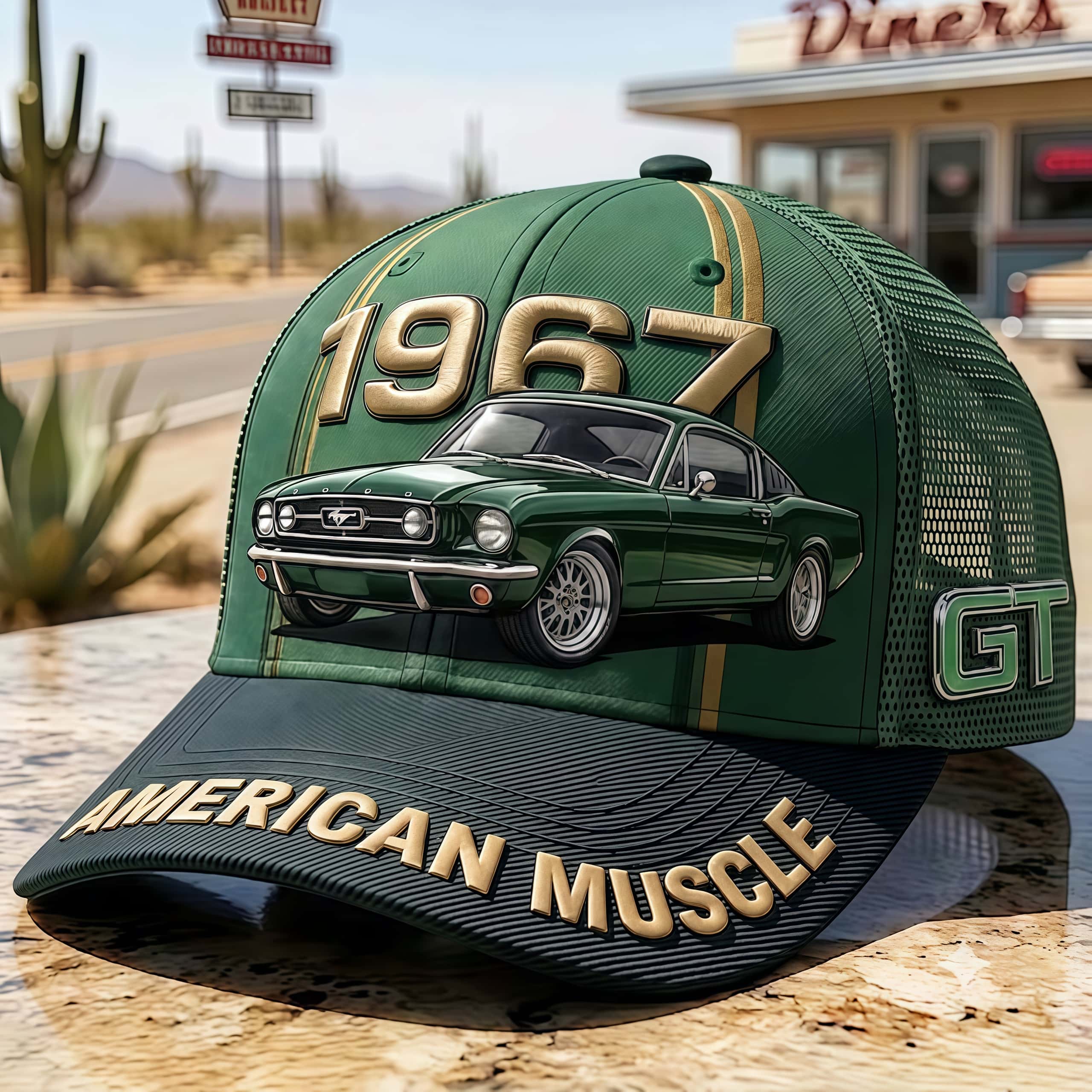 Vintage 1967 Classic Muscle Car Trucker Hat