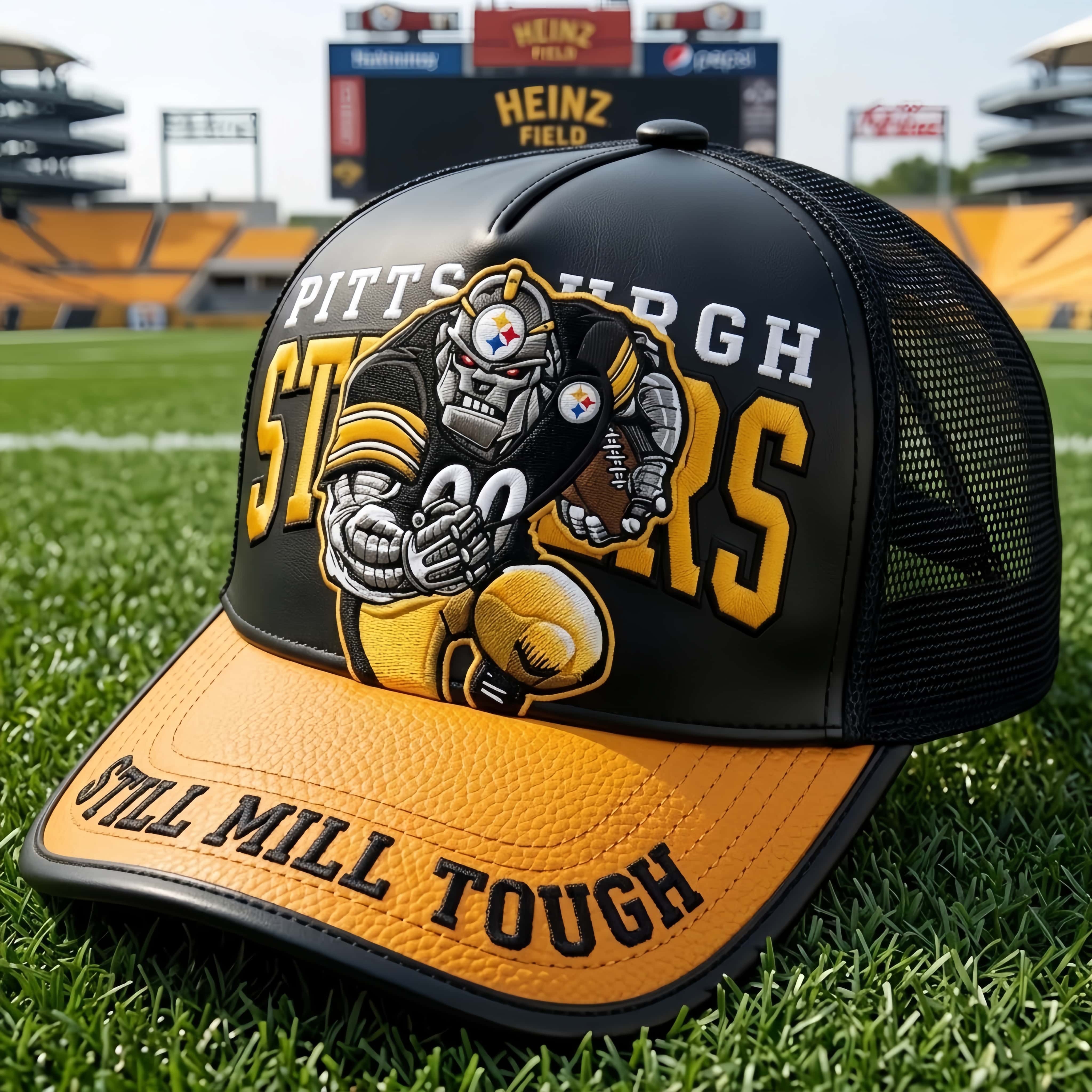 Pittsburgh Football 3D Embroidered Trucker Hat