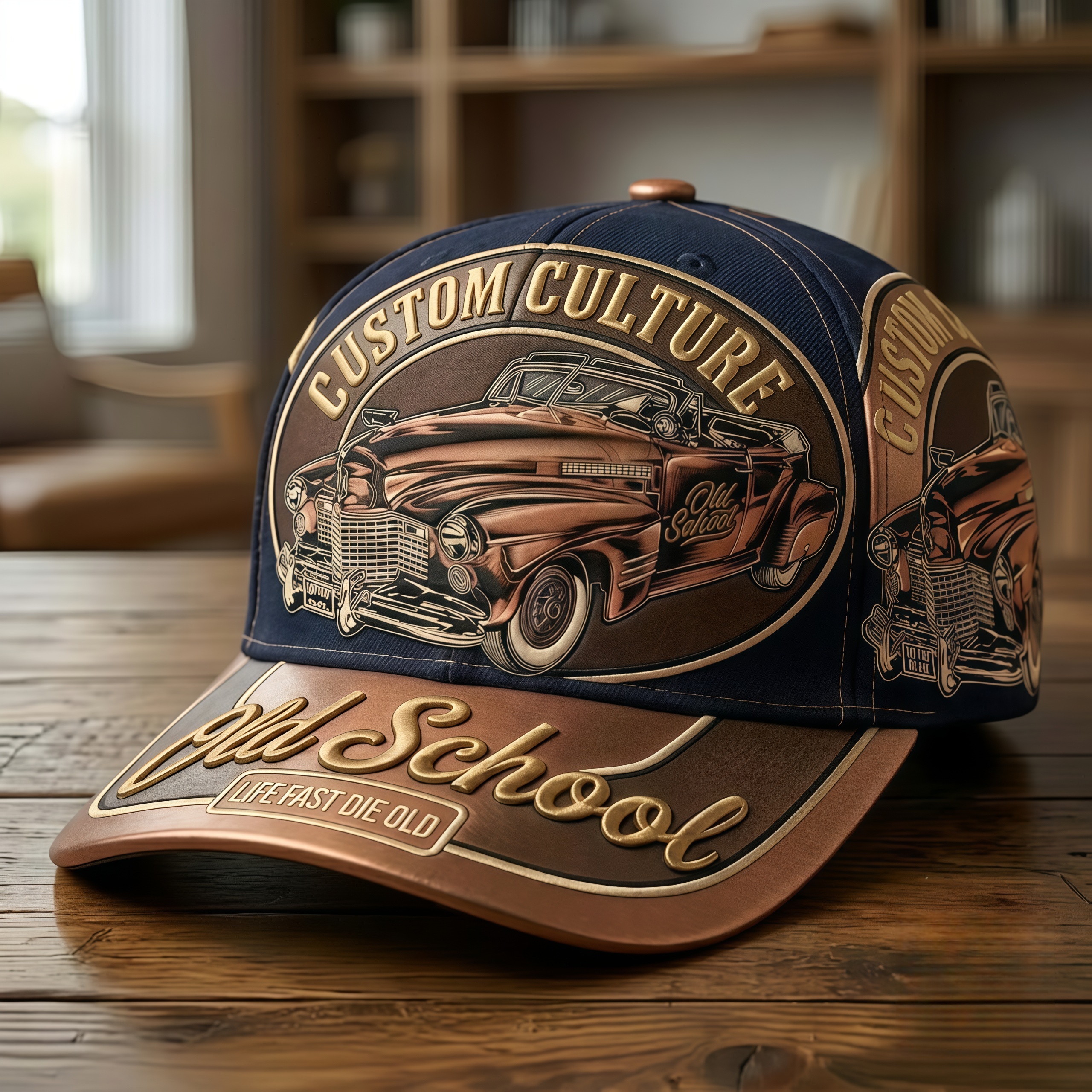 Custom Culture Vintage Roadster Baseball Cap