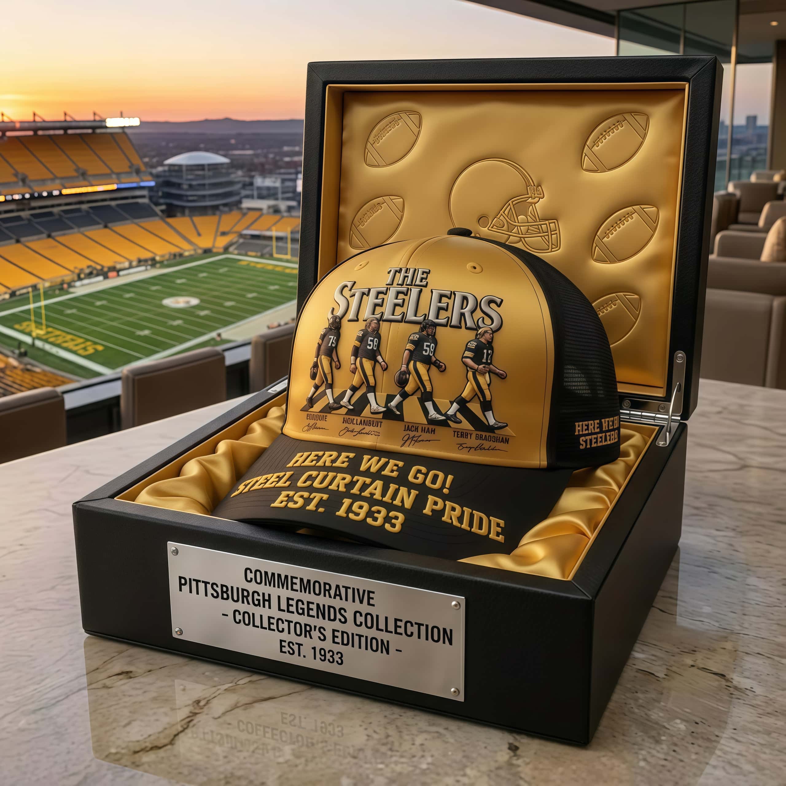 Pittsburgh Football Legends Steel Curtain Trucker Hat