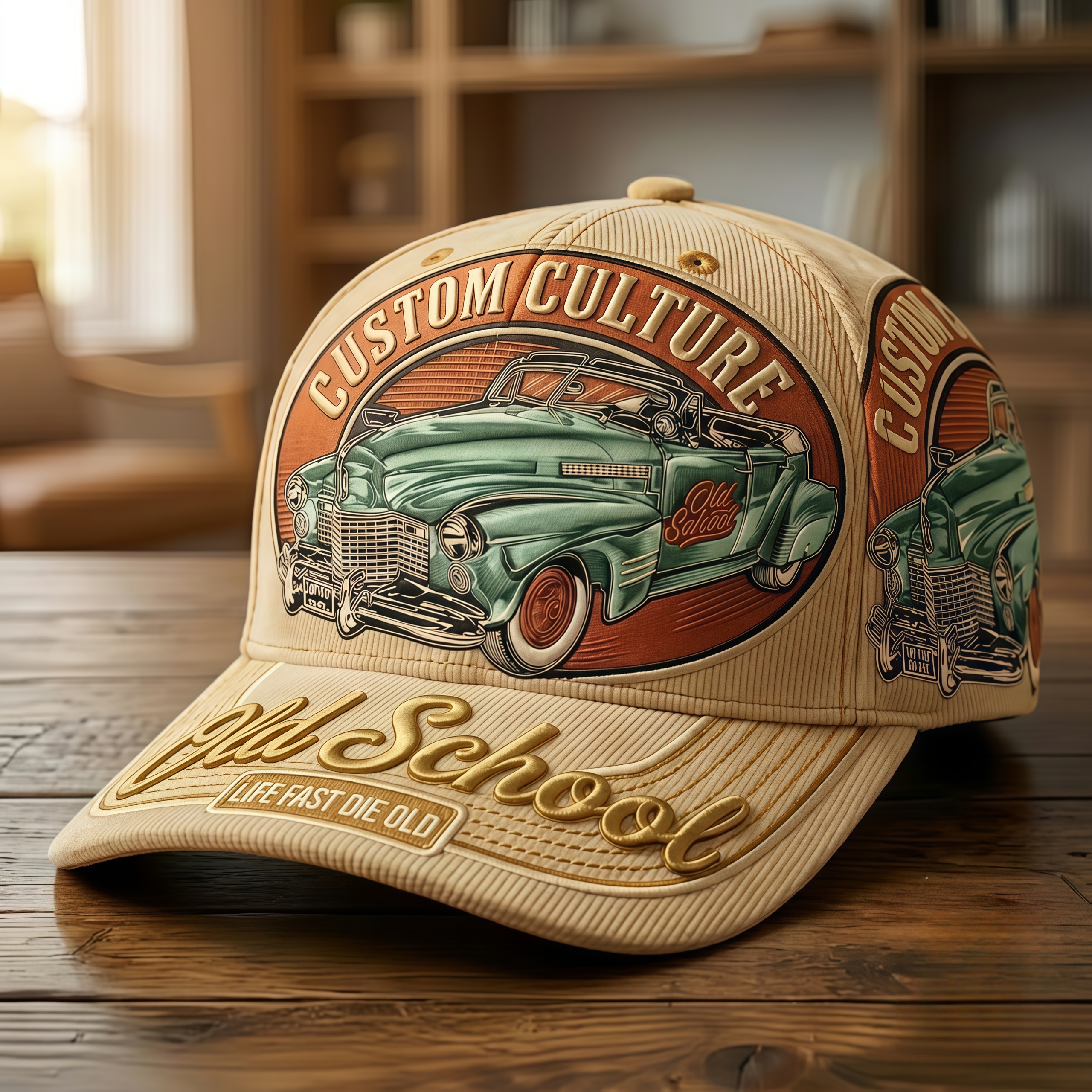 Custom Culture Vintage Roadster Baseball Cap