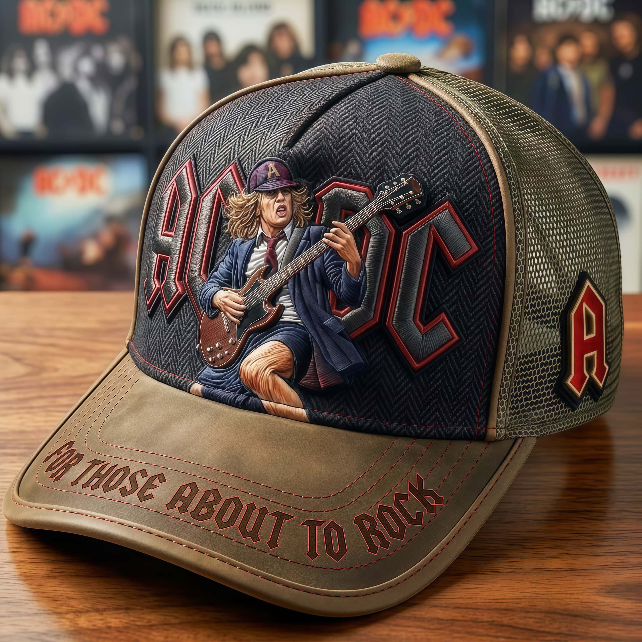 AC/DC Angus Young Trucker Hat