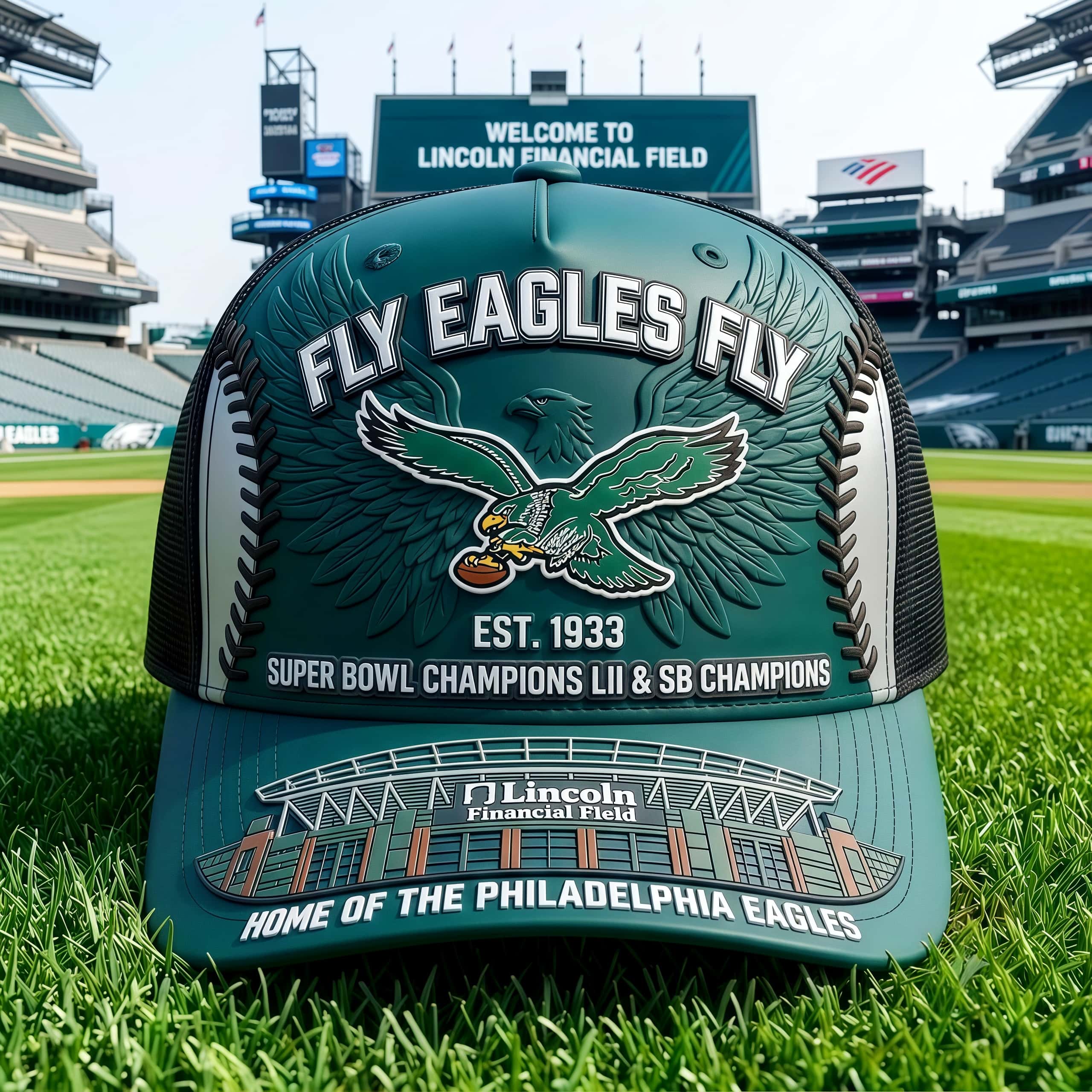 Fly Eagles Fly Philadelphia Football Trucker Hat