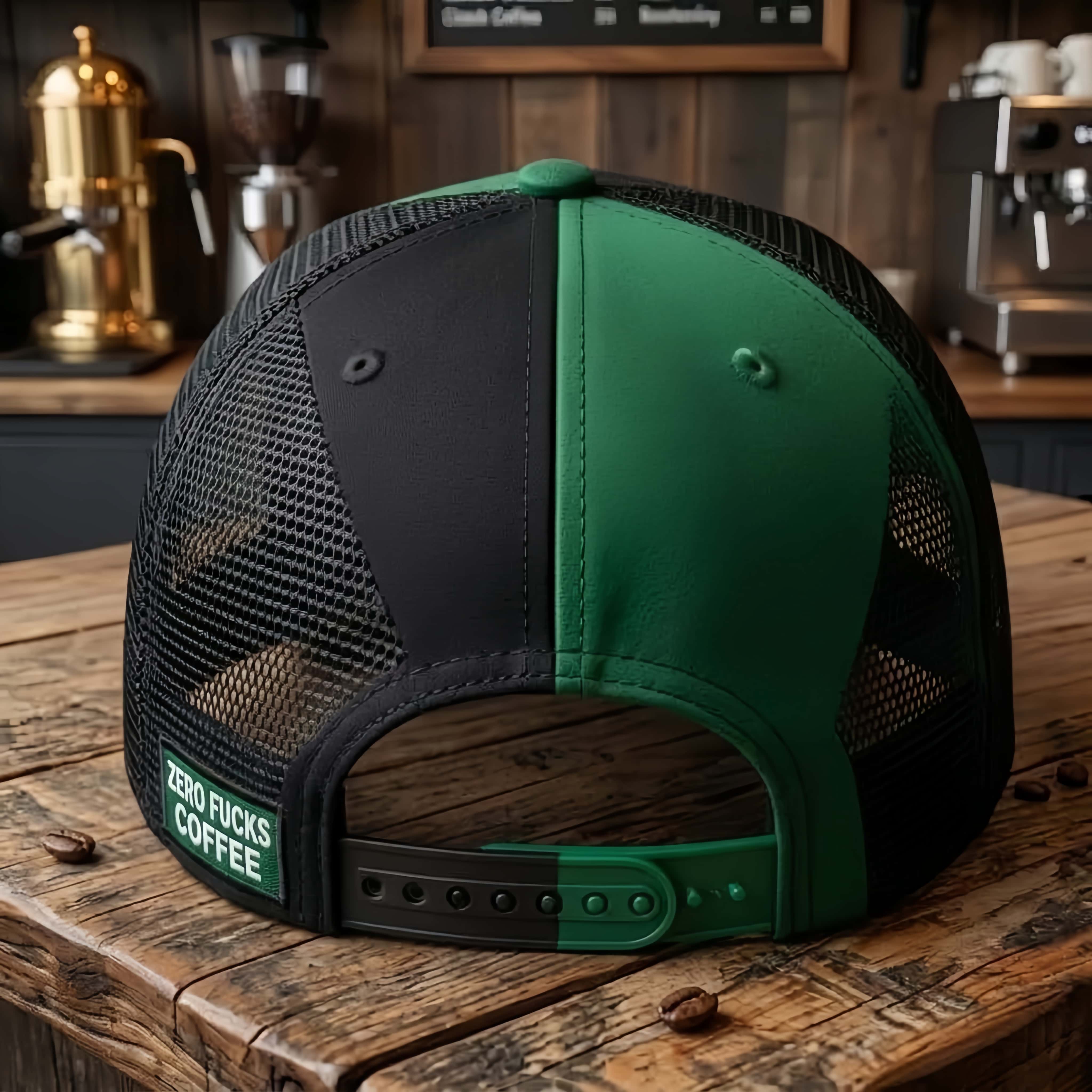 Zero Fucks Coffee Dual-Tone Trucker Hat