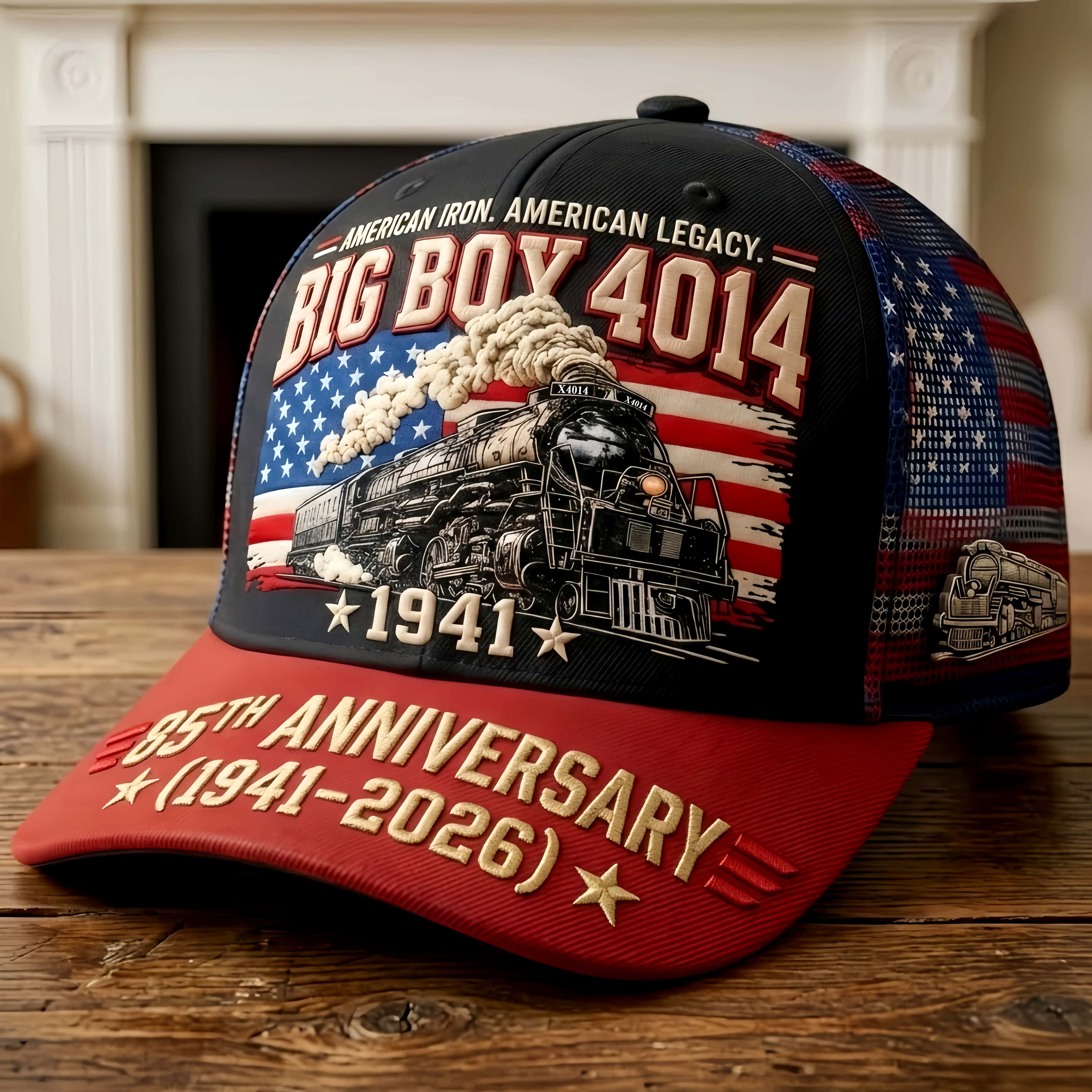 Union Pacific Big Boy 4014 Steam Locomotive 85th Anniversary Trucker Hat (1941-2026)