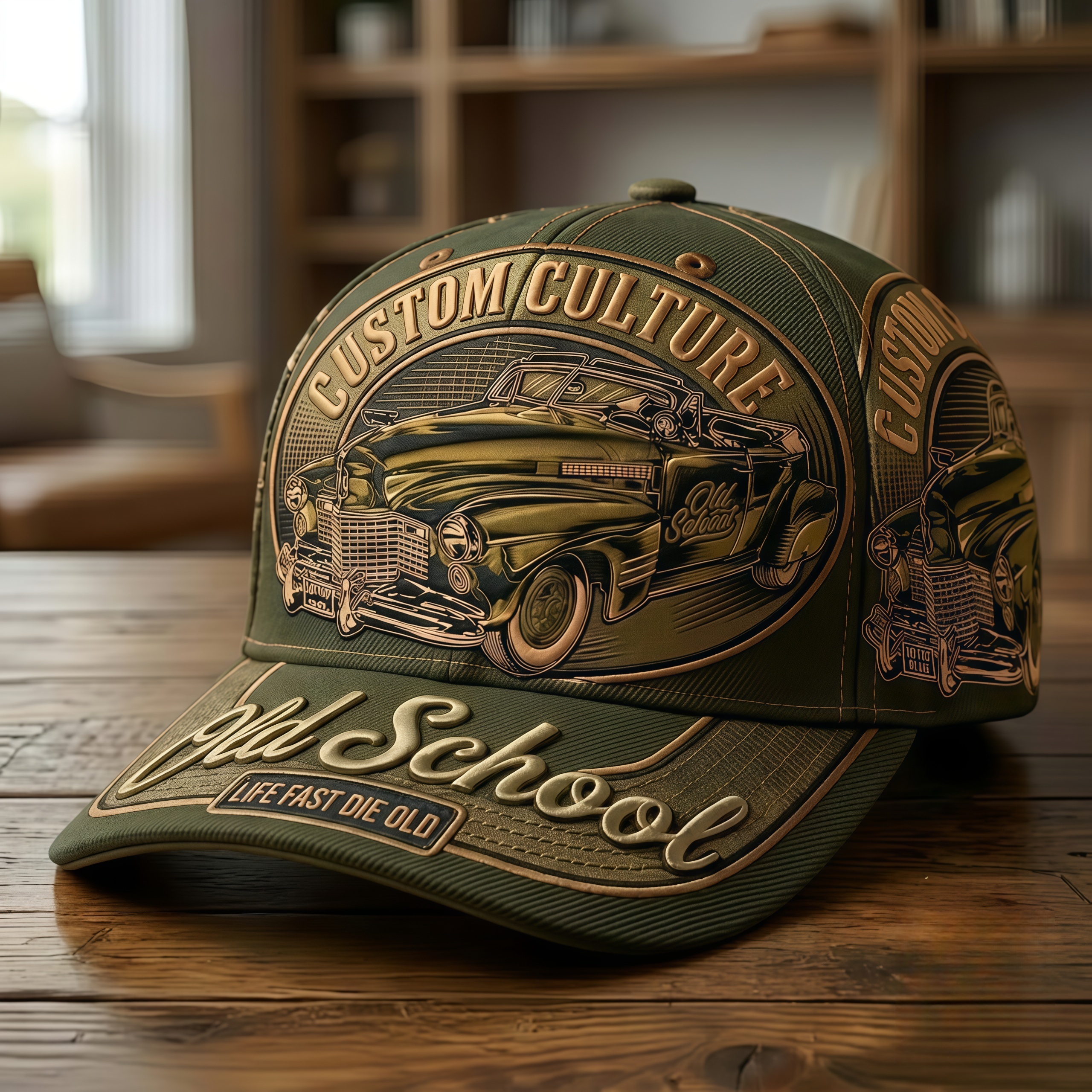 Custom Culture Vintage Roadster Baseball Cap