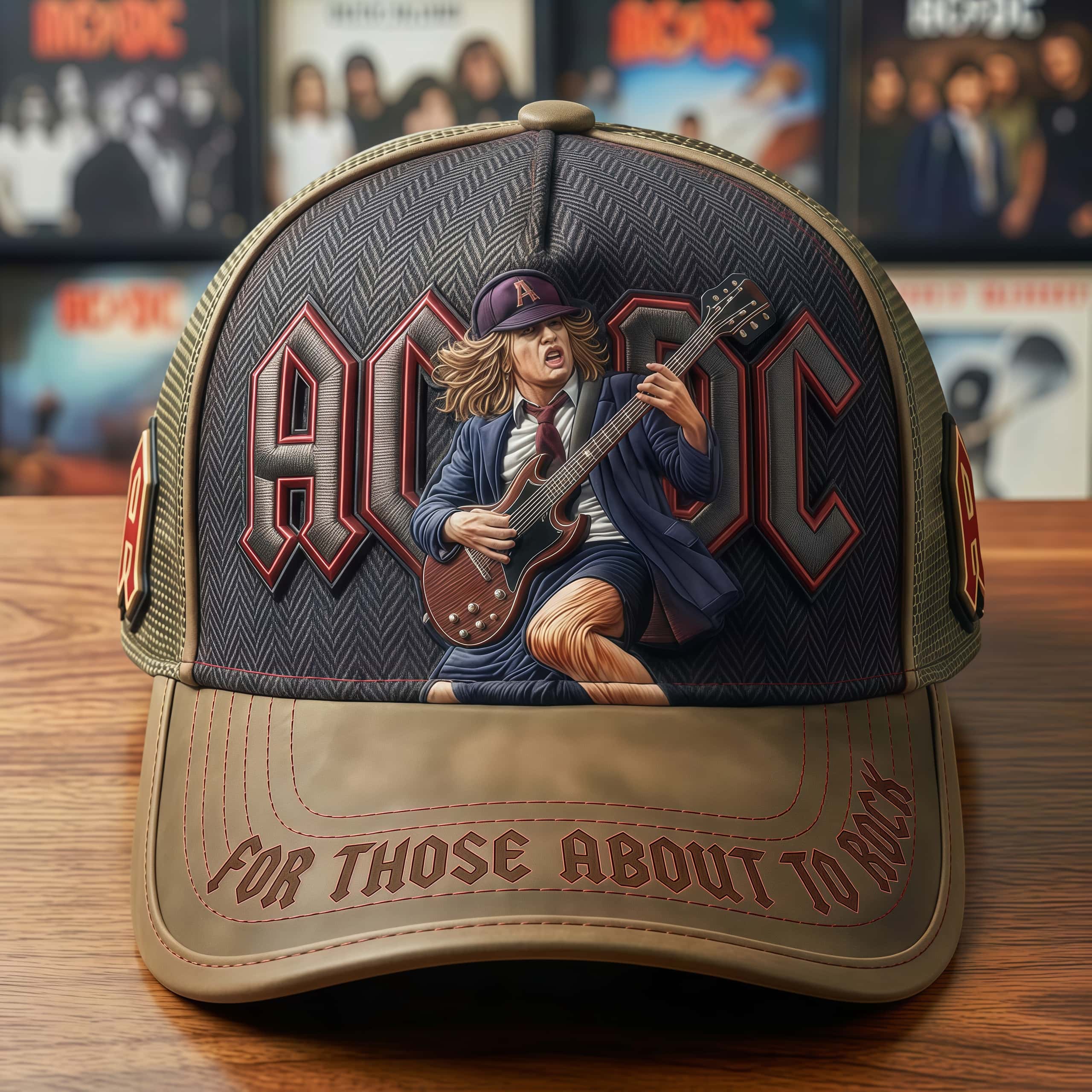 AC/DC Angus Young Trucker Hat