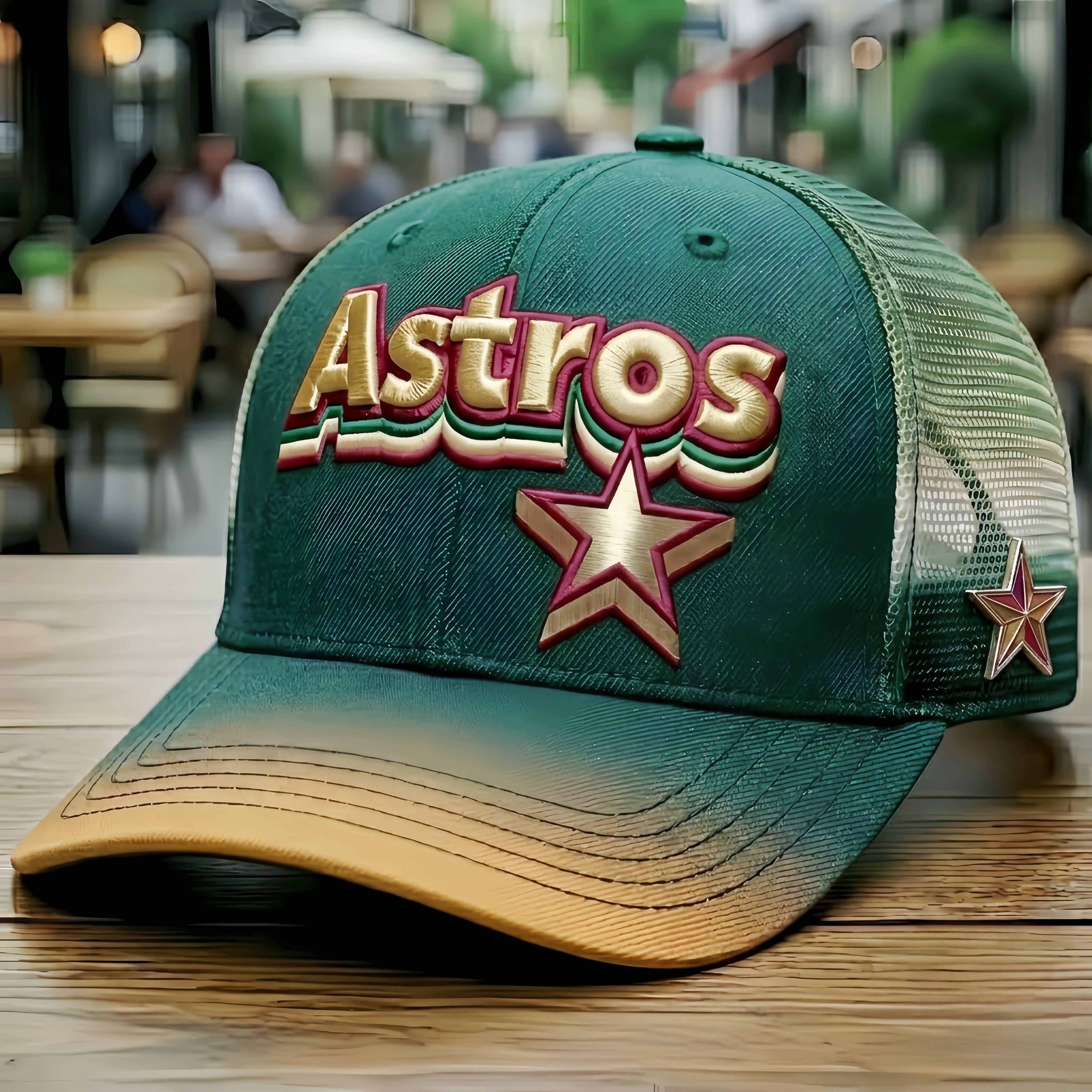 Retro Astros Baseball Trucker Hat