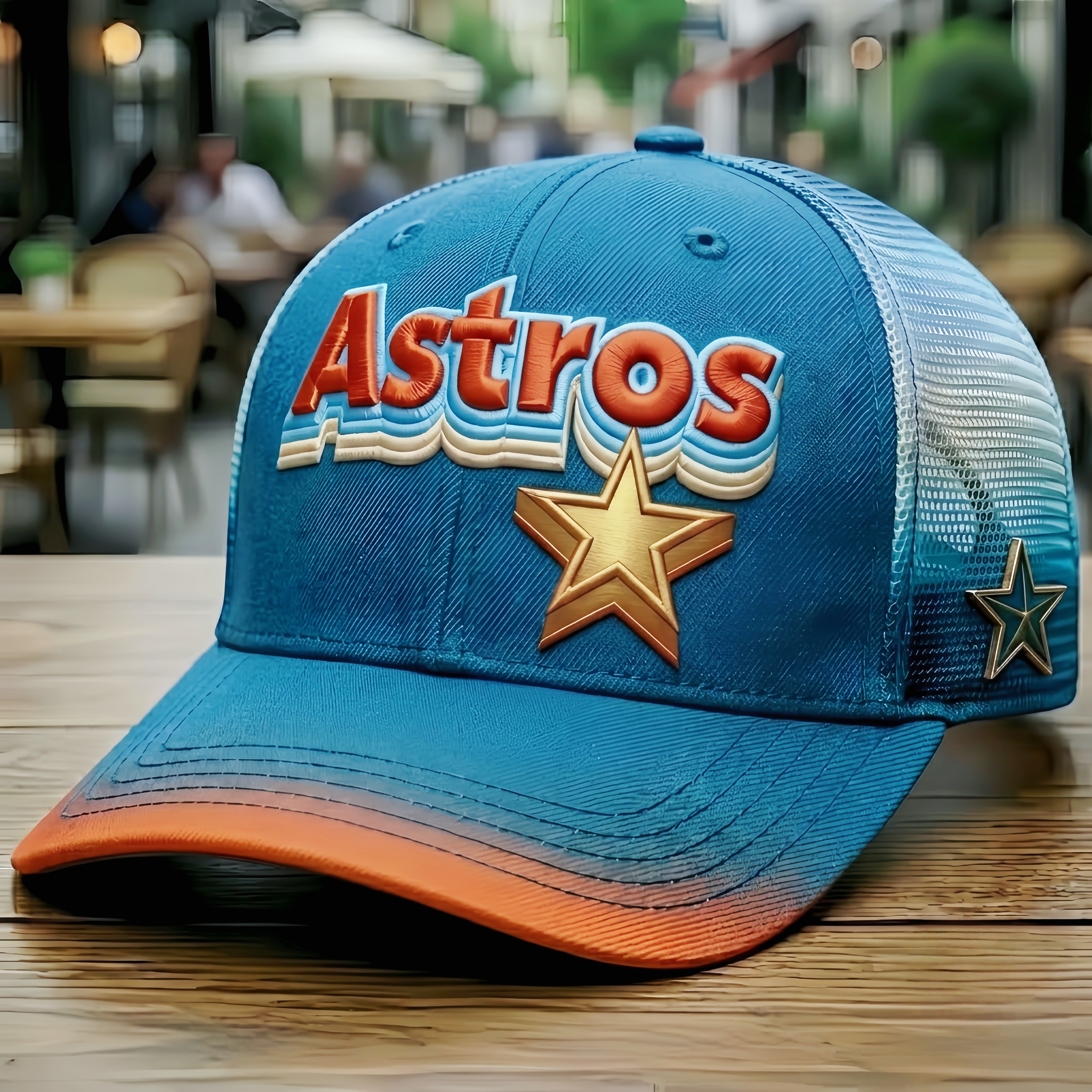 Retro Astros Baseball Trucker Hat