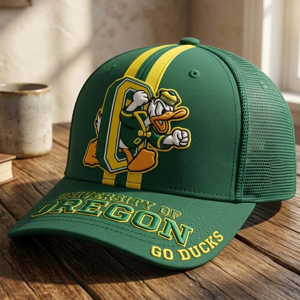 University of Oregon Ducks Fighting Duck Mascot Trucker Hat