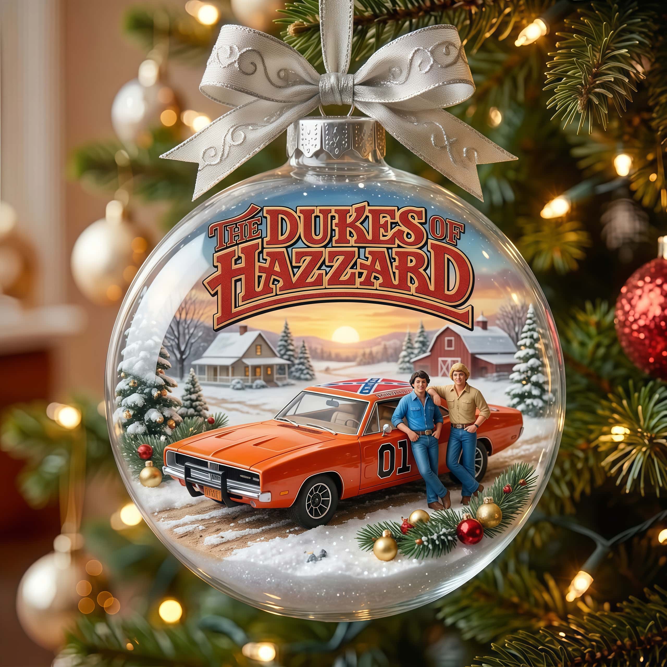 The Dukes of Hazzard Christmas Ornament