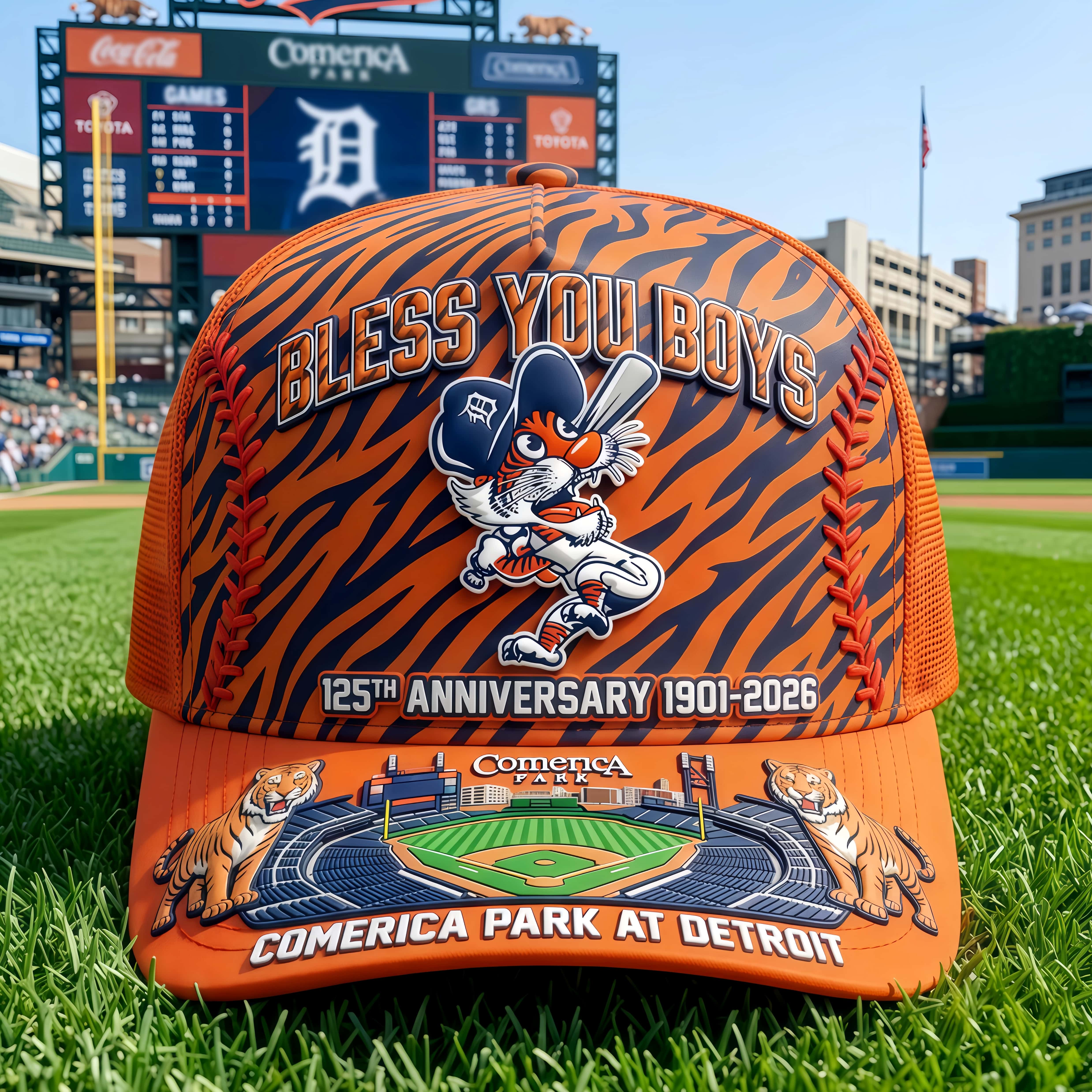 Bless You Boys Detroit Baseball Trucker Hat