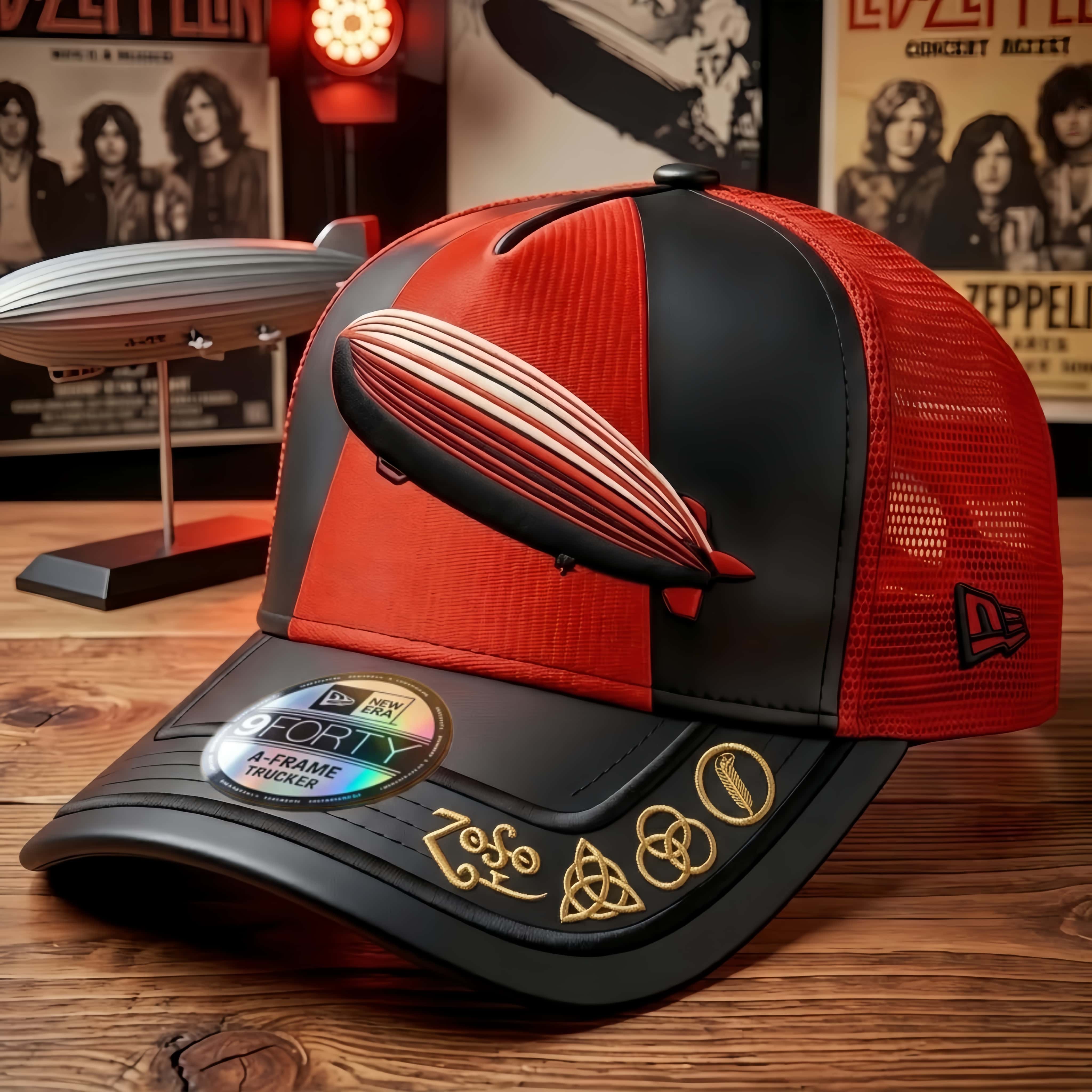 Led Zeppelin Airship Trucker Hat