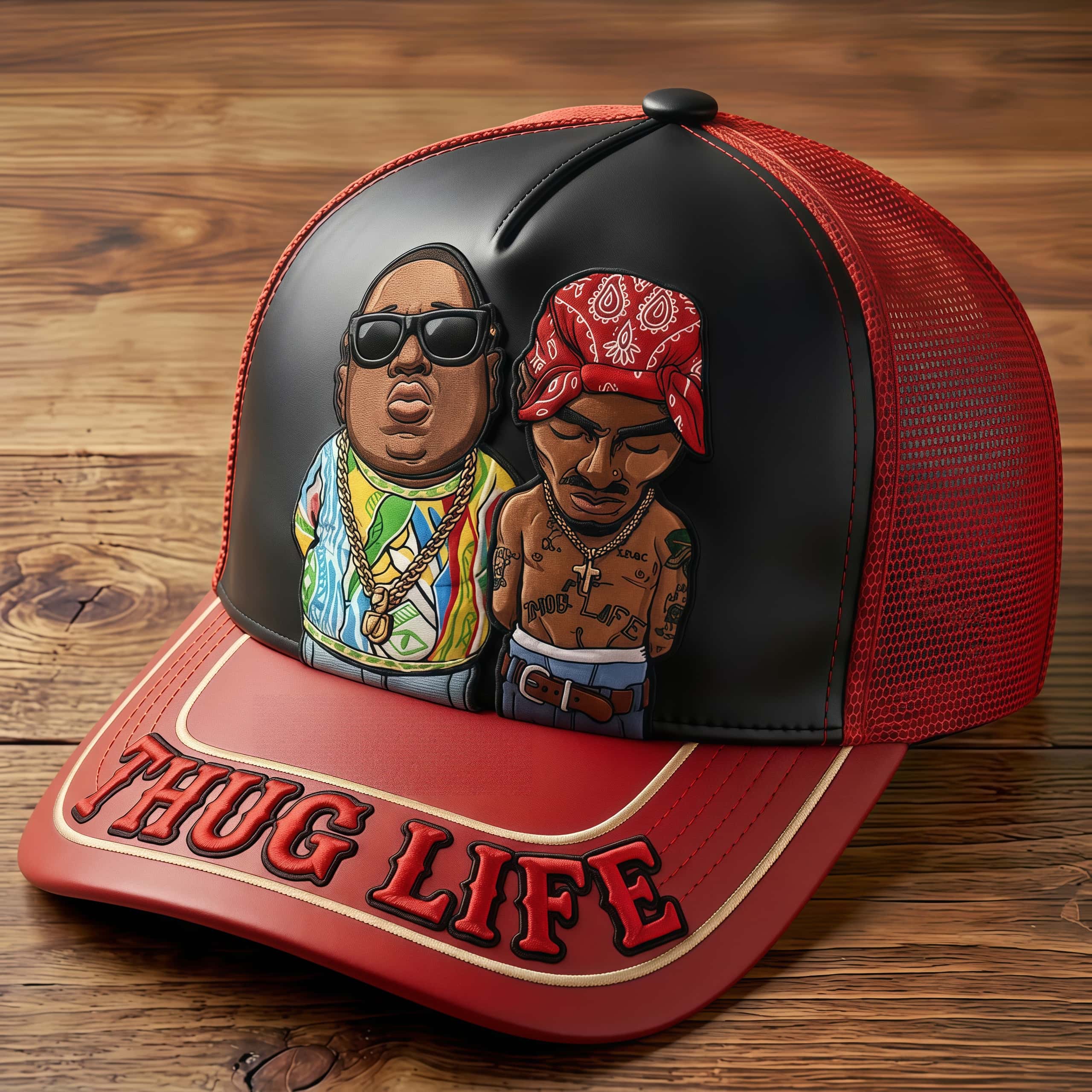 90s Hip Hop Legends 3D Embossed Trucker Hat