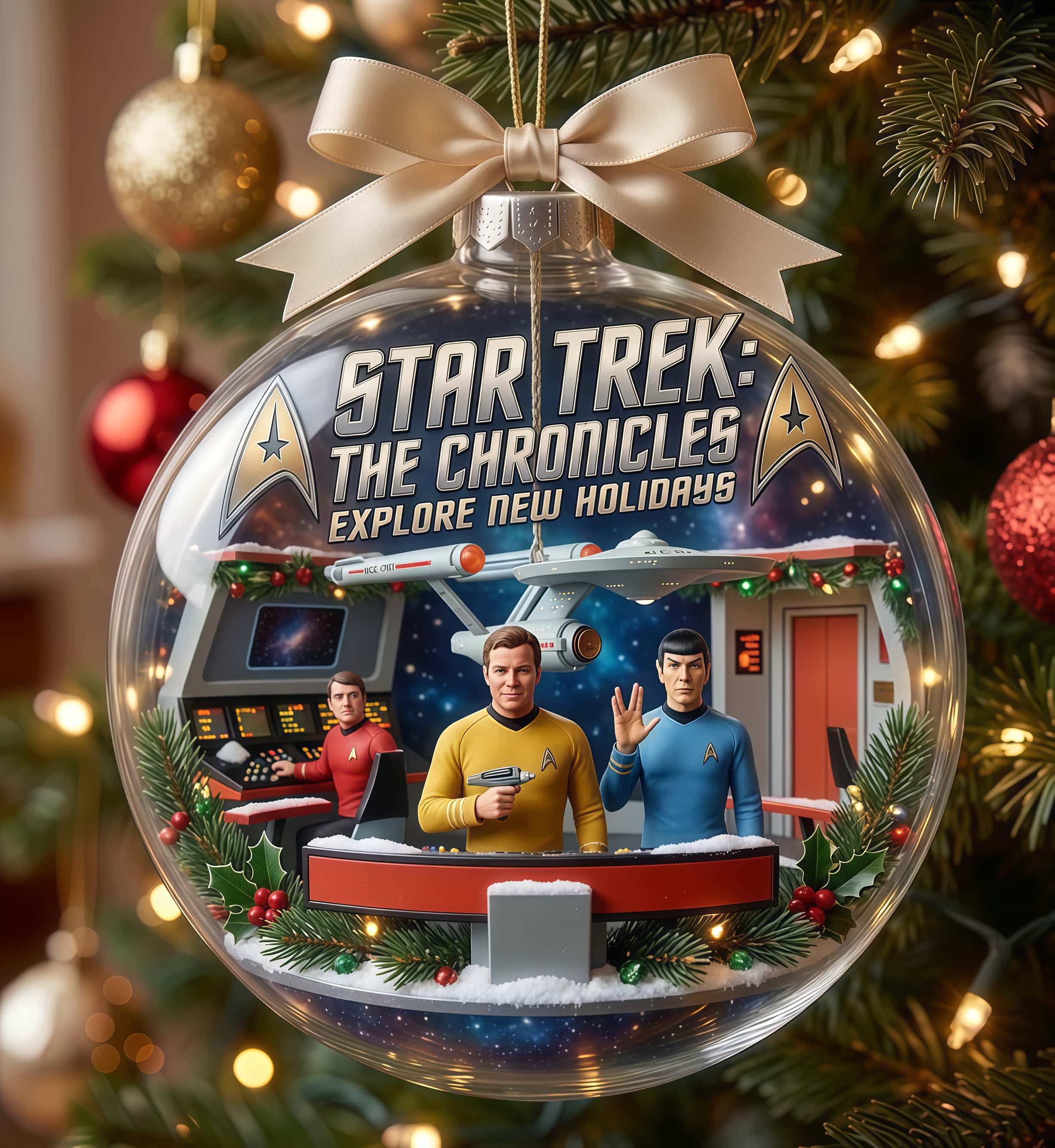 Star Trek- "To Boldly Go" Christmas Ornament