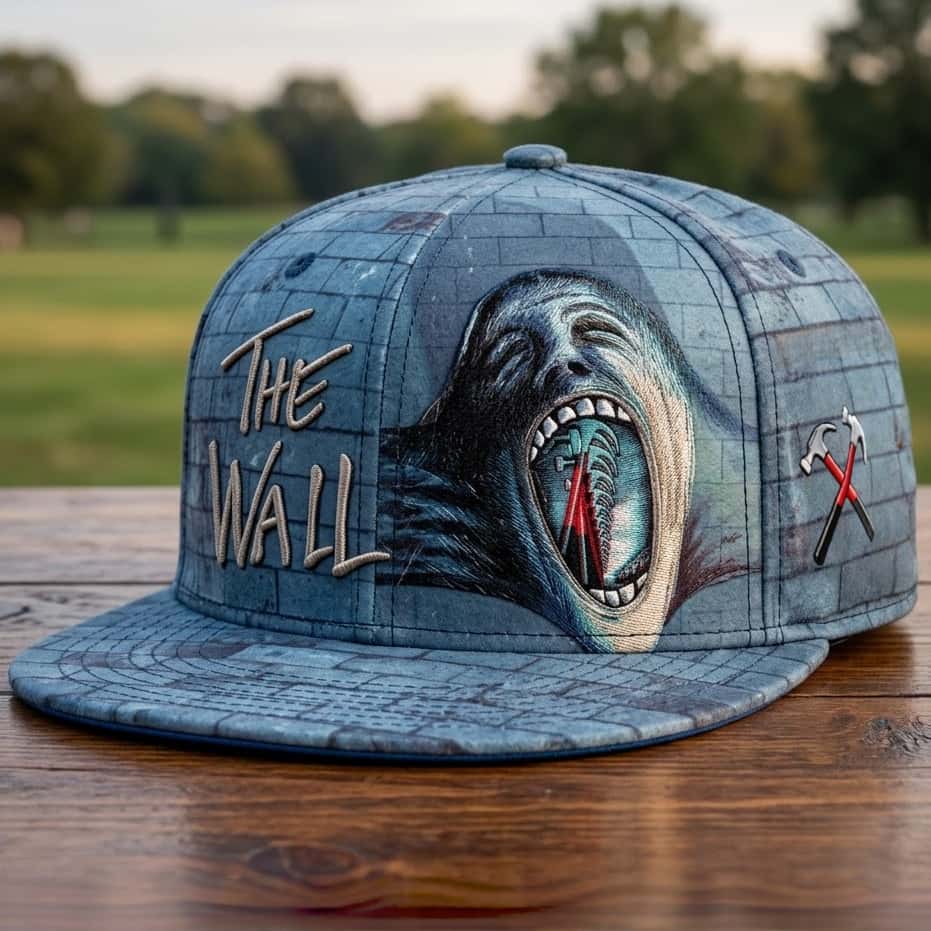The Wall Embroidered Snapback Hat
