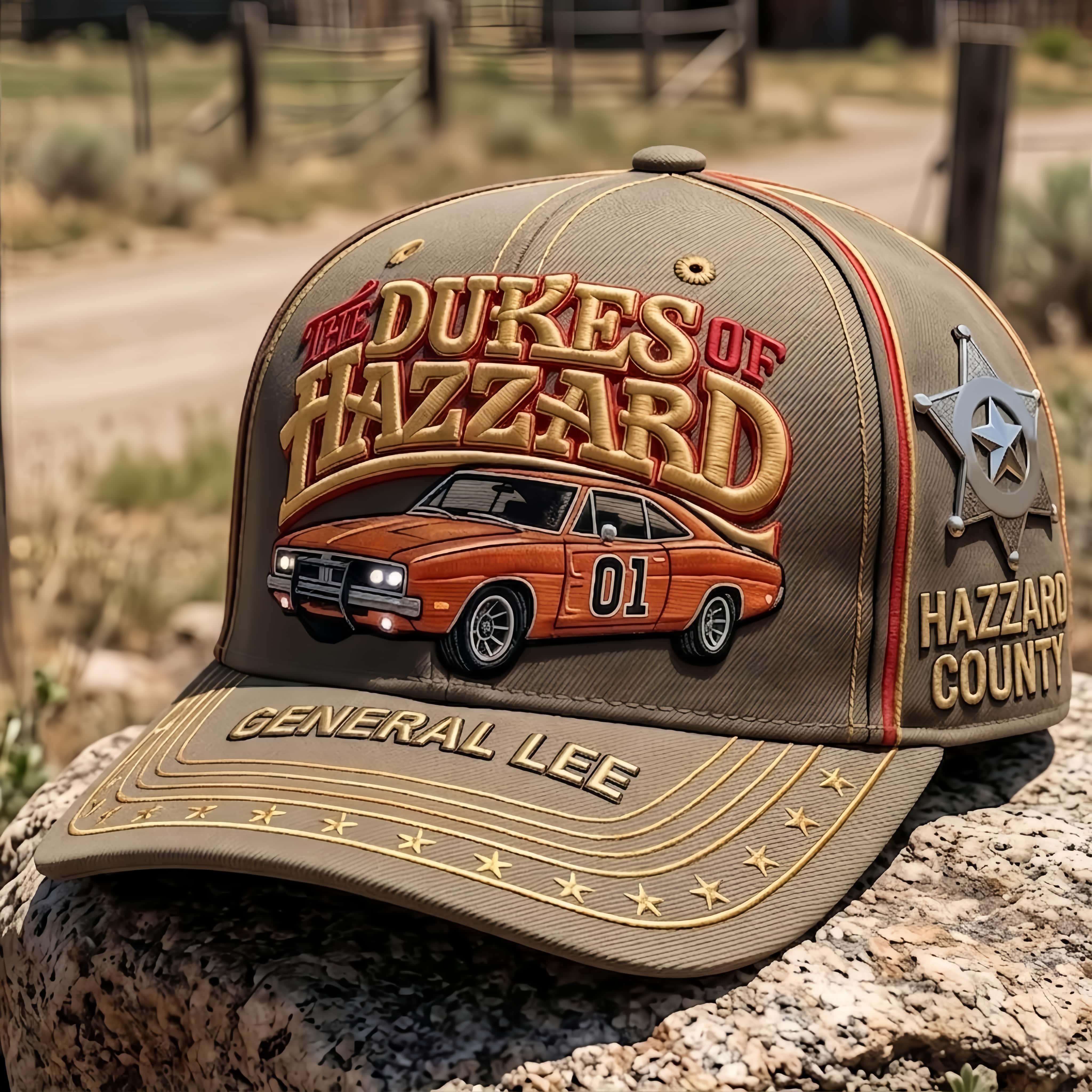 Dukes of Hazzard General Lee 01 Vintage Baseball Cap