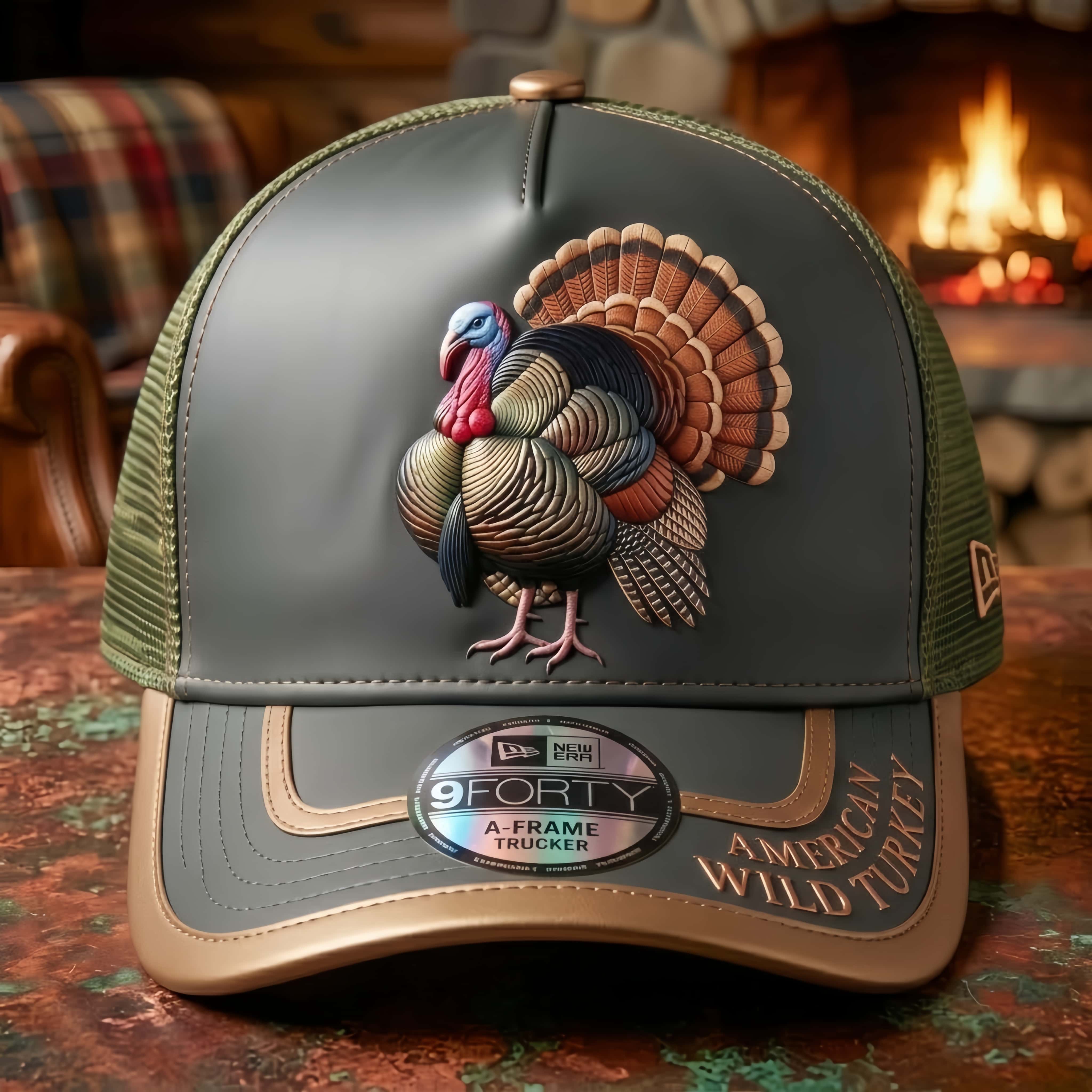American Wild Turkey Trucker Hat