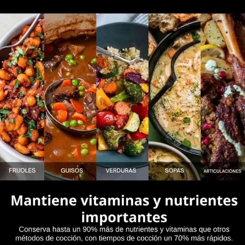 Olla a Presión Acero Inoxidable | 8L/10L, Inducción y Vitrocerámica